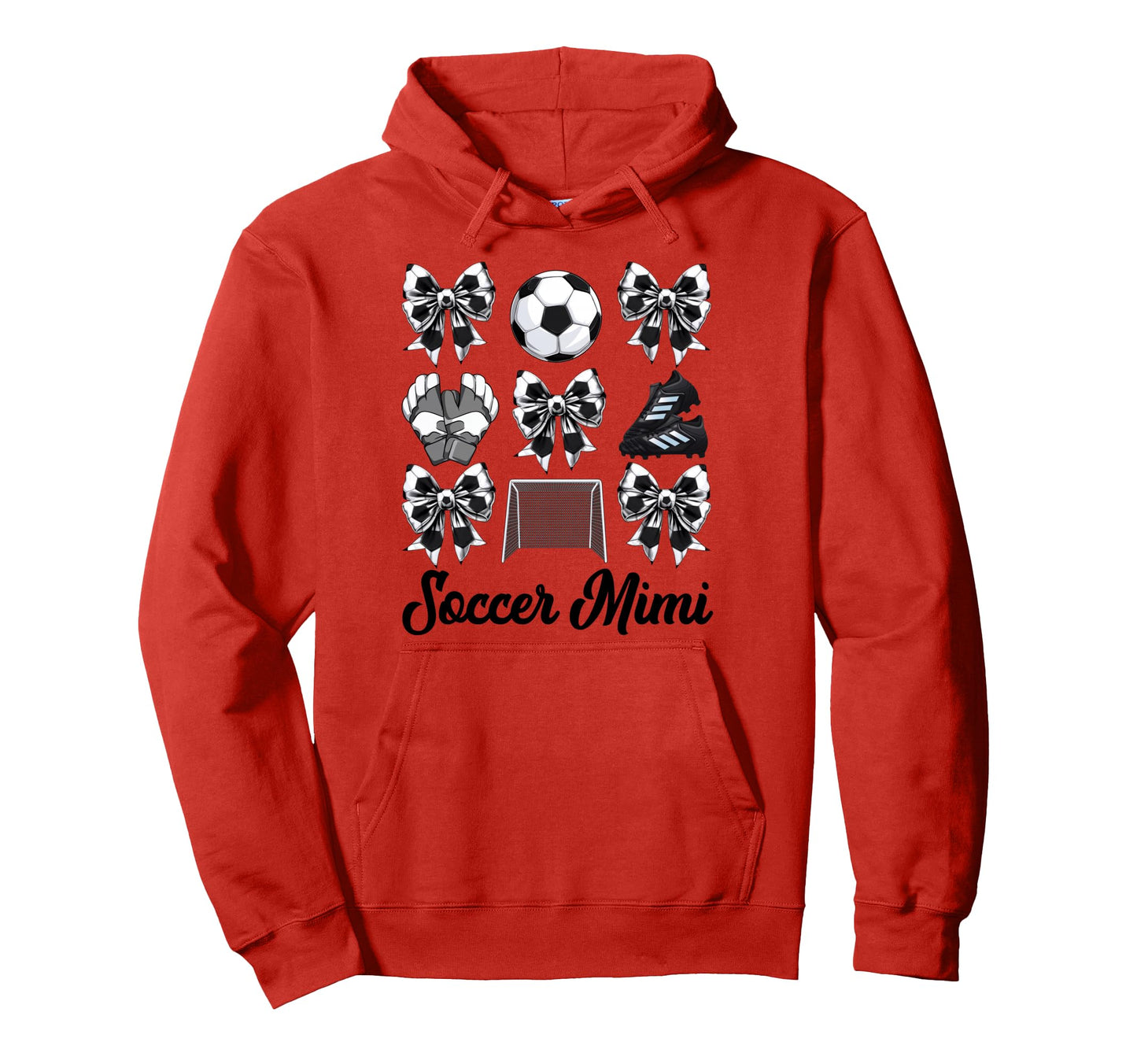 Soccer Mimi Bow Soccer Mom Mommy Mothers Hoodie - Custom Art Print Unisex - T-Shirt, Sweatshirt, Hoodie