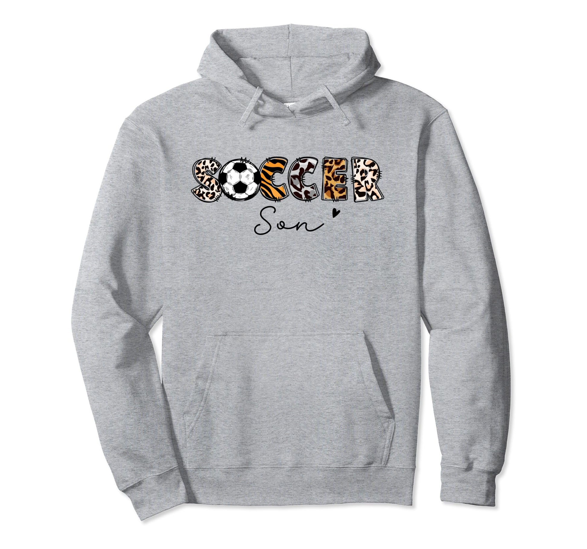 Soccer Son Leopard Son Soccer Player Hoodie - Streetwear Style for Adults - T-Shirt, Sweatshirt, Hoodie