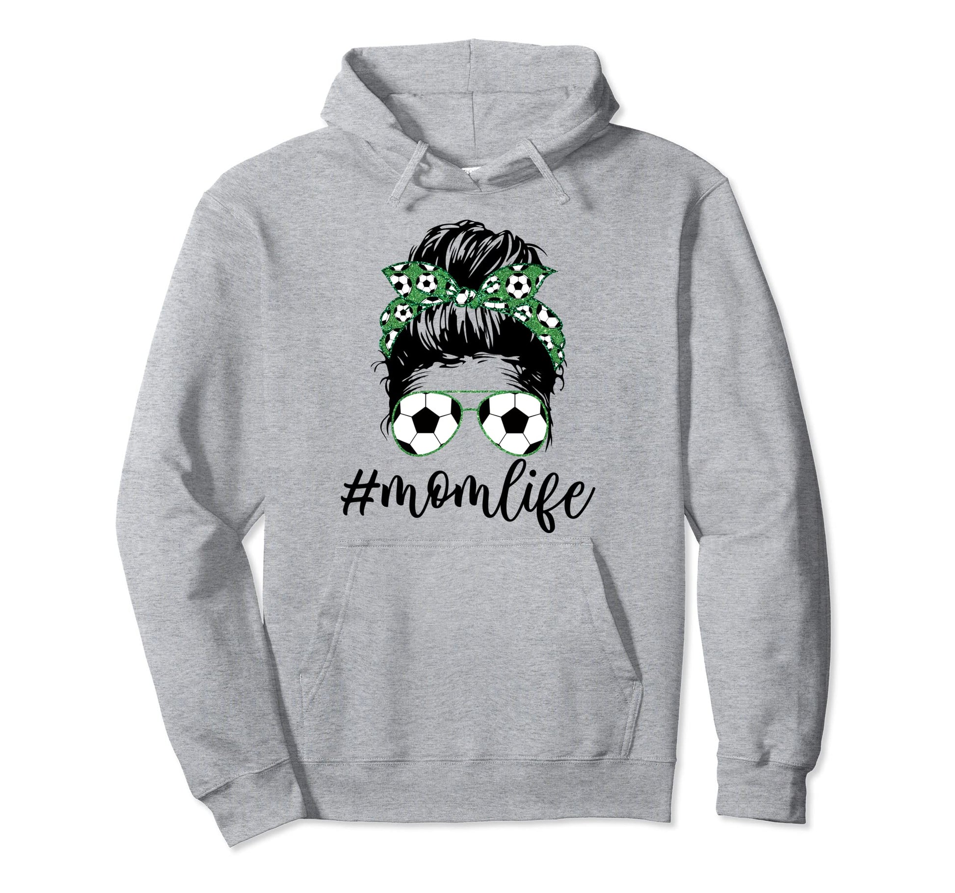 Mom Life Soccer Lover Mothers Day Messy Hoodie - Unique Graphic for Adults - T-Shirt, Sweatshirt, Hoodie