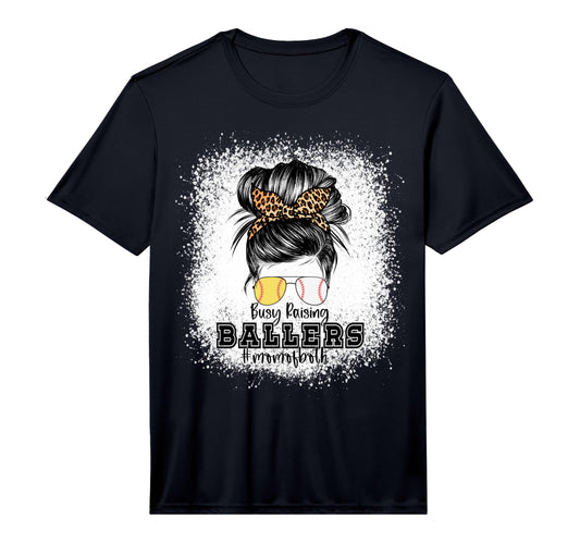 Baseball Softball Busy Raising Ballers T-Shirt - Aesthetic Graphic Unisex - T-Shirt, Sweatshirt, Hoodie