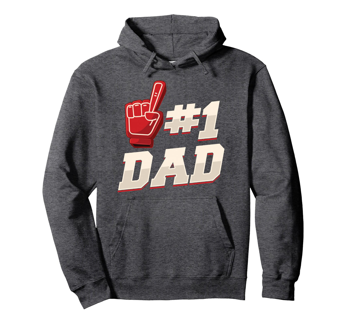 Athletic 1 Dad Number 1 Father Dad Hoodie - Streetwear Style Men Women - T-Shirt, Sweatshirt, Hoodie