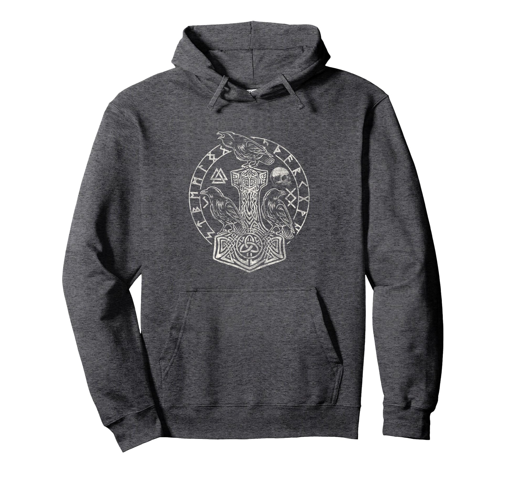 Viking Norse Mjolnir Hammer Norse Hoodie - Casual Everyday Wear Unisex - T-Shirt, Sweatshirt, Hoodie