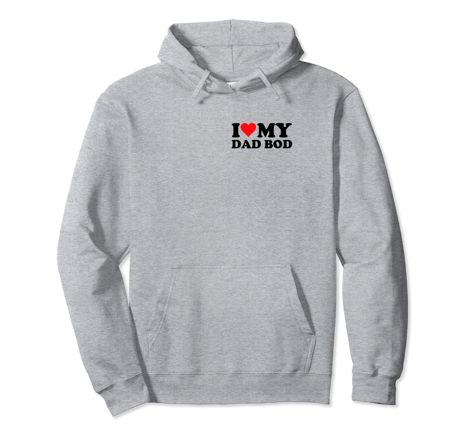 I Love My Dad Bod Heart Pocket Funny Dad Hoodie - Custom Art Print Unisex - T-Shirt, Sweatshirt, Hoodie