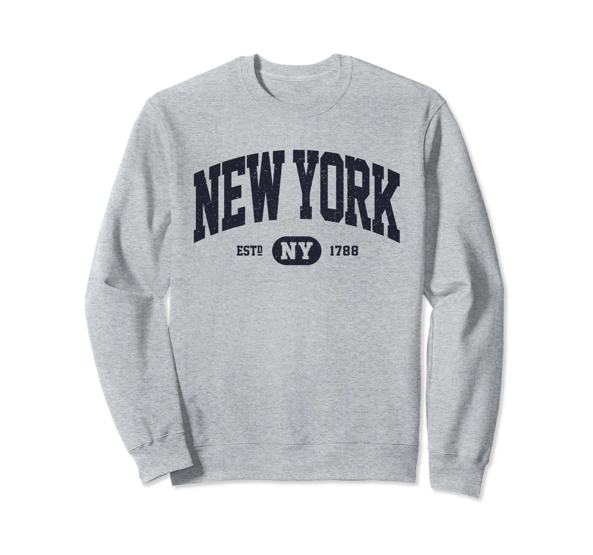 Navy New York Ny Sweatshirt - Streetwear Style Men Women - T-Shirt, Sweatshirt, Hoodie