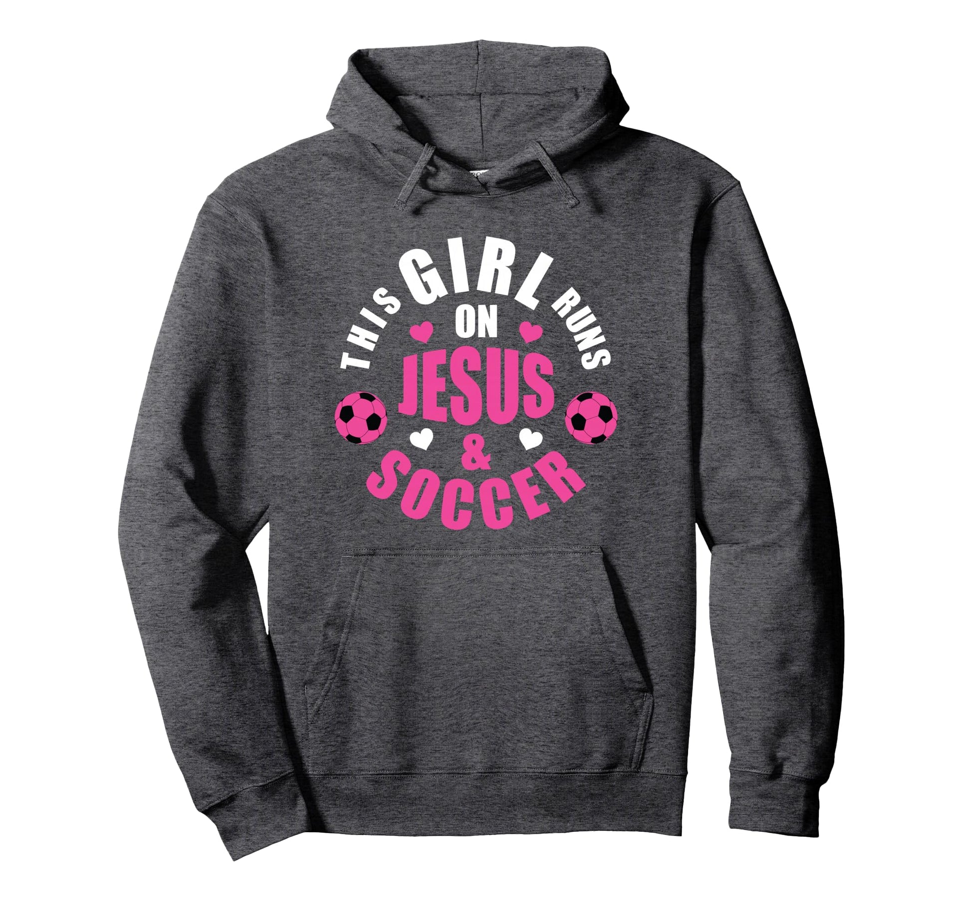 This Runs Jesus And Soccer Gifts Hoodie - Fun Novelty Design Men Women - T-Shirt, Sweatshirt, Hoodie