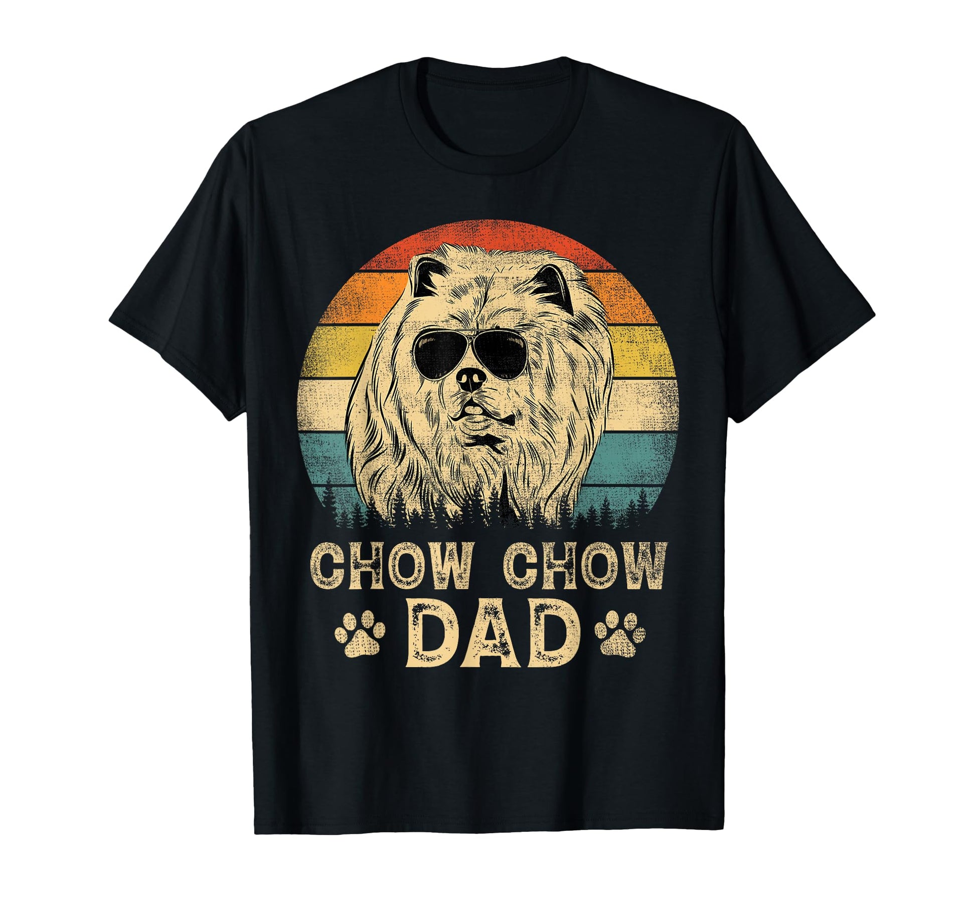 Chow Chow Dad Dog Lovers Fathers Day T-Shirt - Unique Graphic for Adults - T-Shirt, Sweatshirt, Hoodie