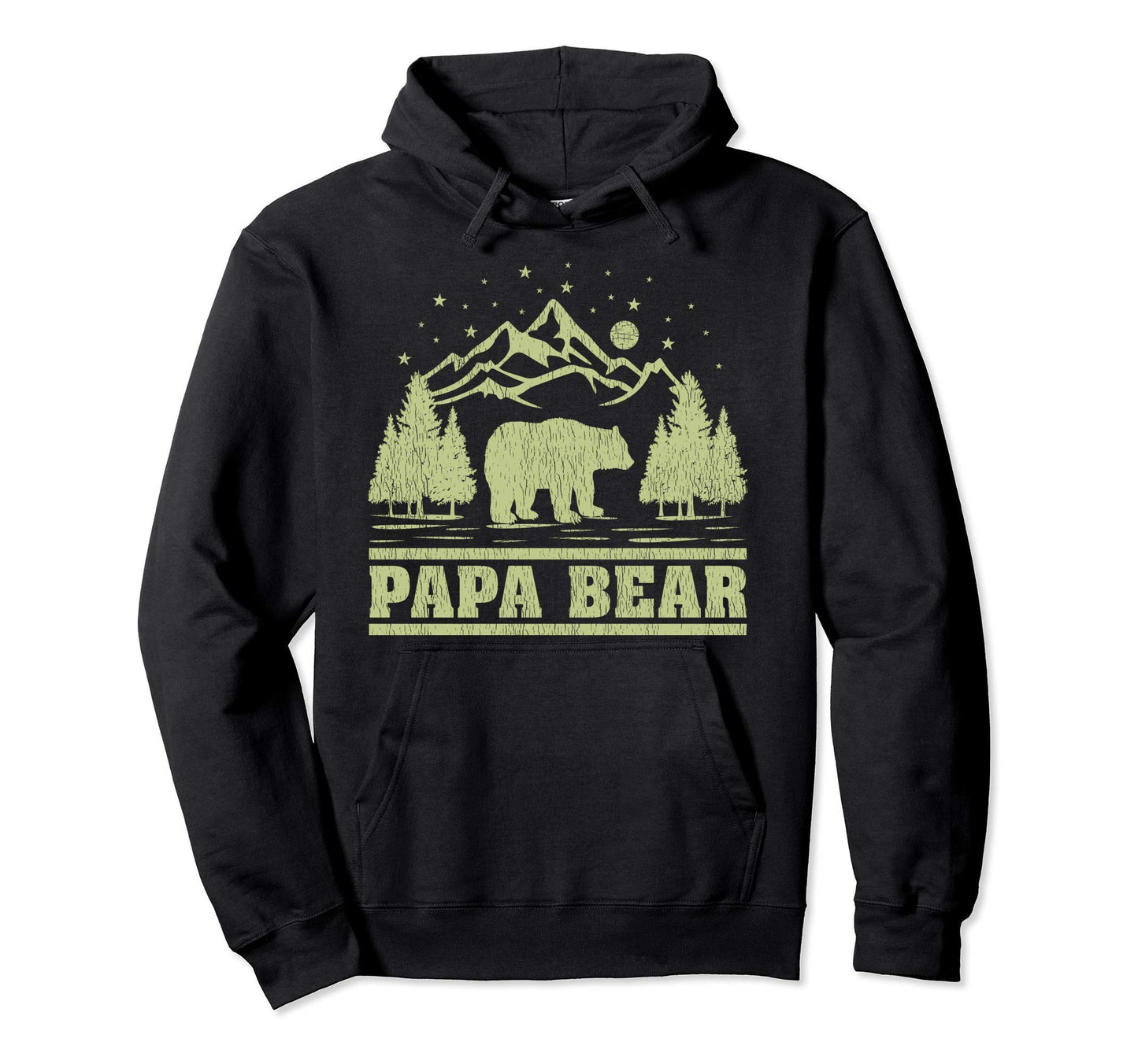 Funny Bear Animal Lover Papa Bear Hoodie - Minimalist Print for Adults - T-Shirt, Sweatshirt, Hoodie