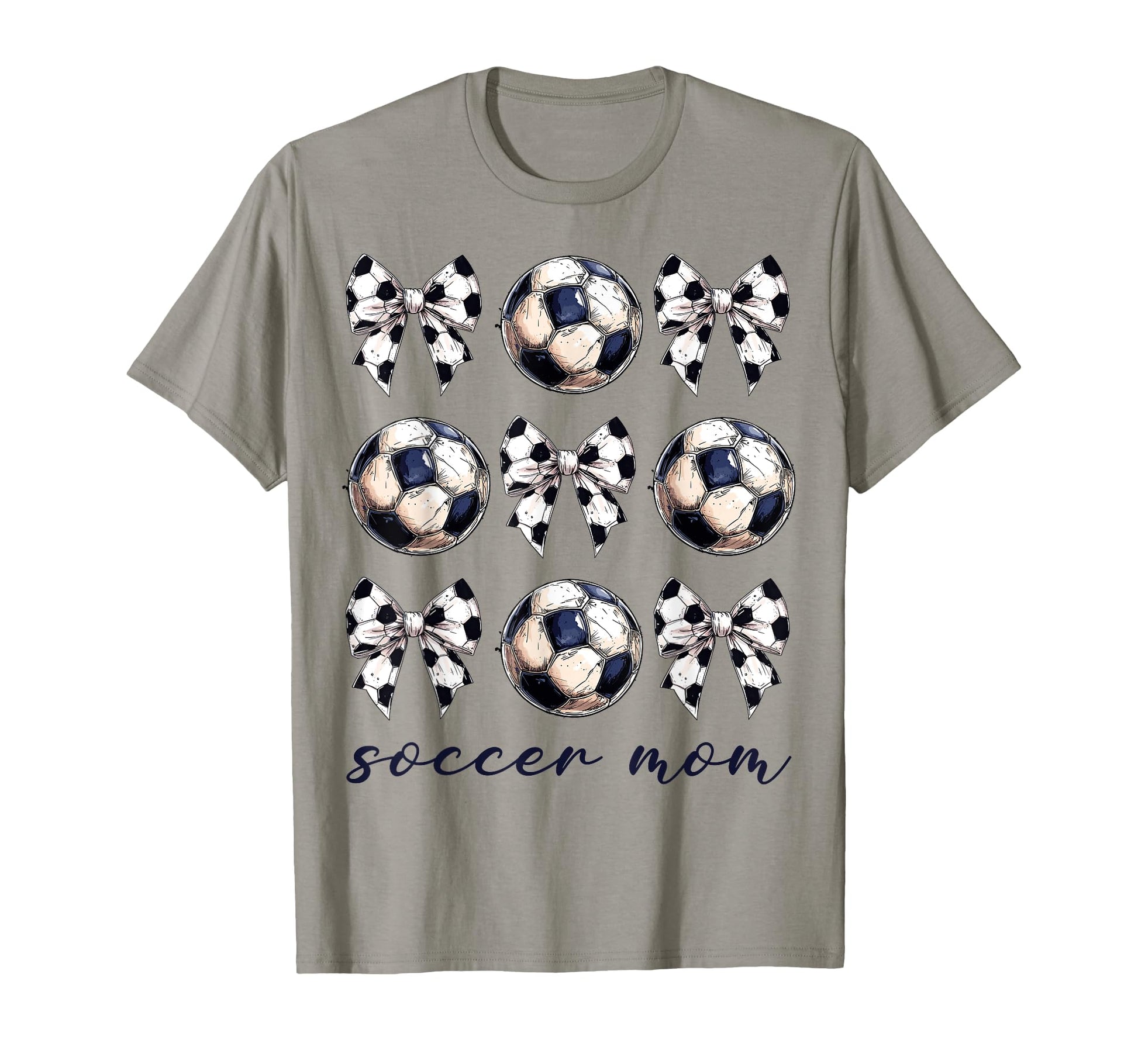 Coquette Bow Soccer Mom Soccer Lovers T-Shirt - Trendy Graphic Men Women - T-Shirt, Sweatshirt, Hoodie