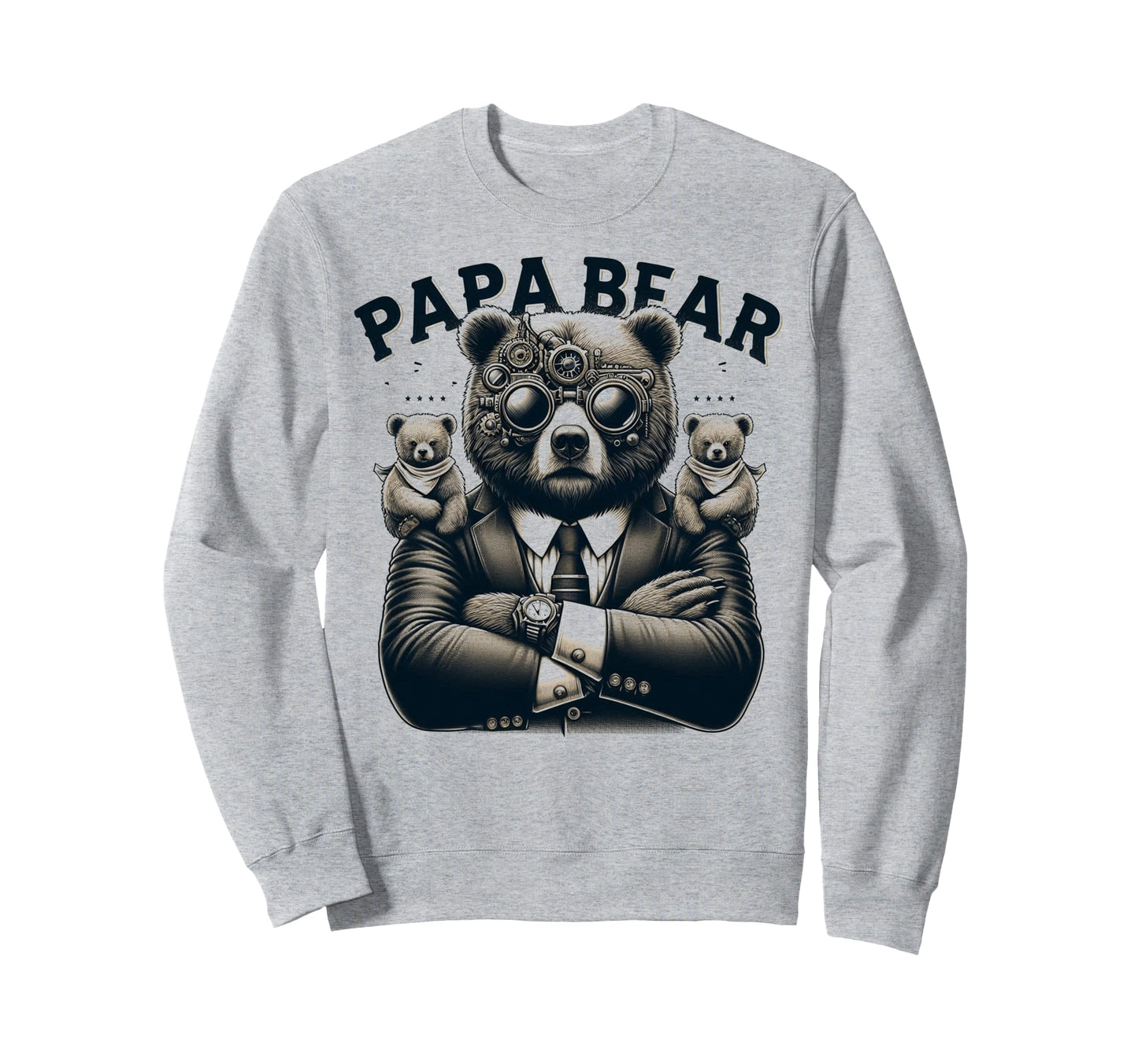 Papa Bear Funny Mechanic Bears Sweatshirt - Streetwear Style for Adults - T-Shirt, Sweatshirt, Hoodie