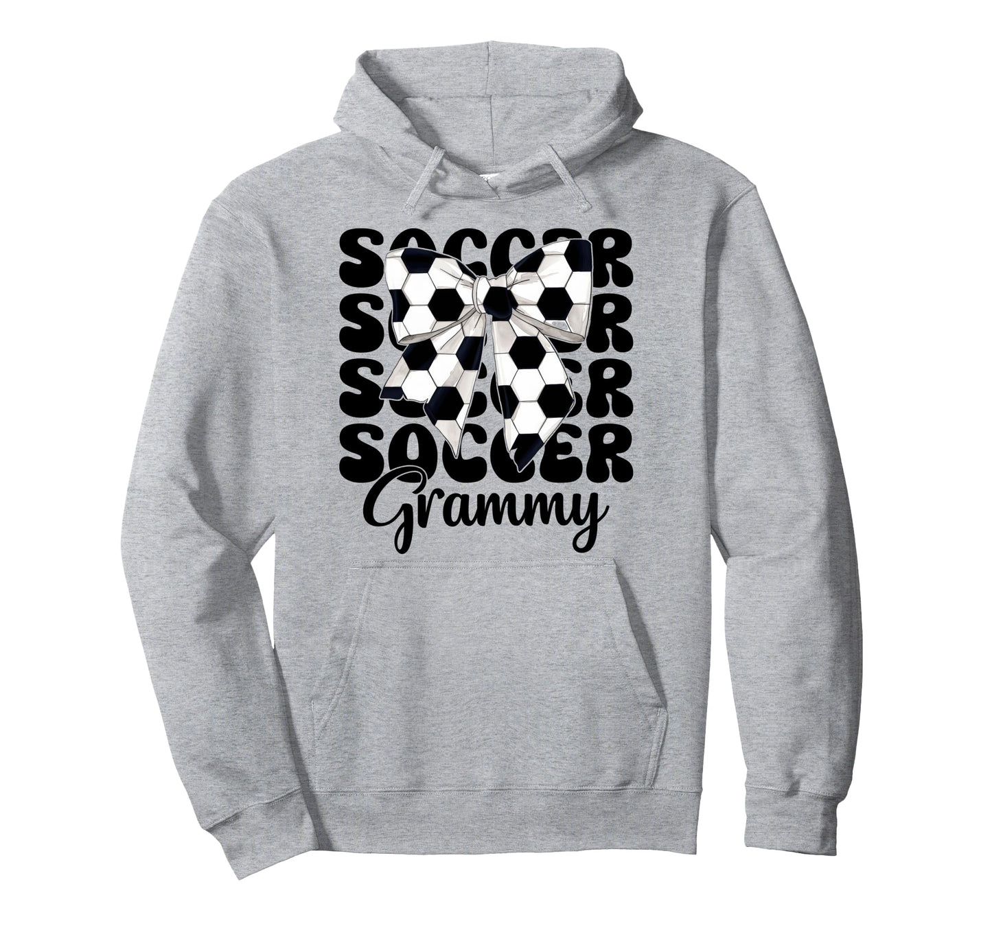 Soccer Grammy Soccer Grandma Nana Coquette Hoodie - Graphic Print Unisex - T-Shirt, Sweatshirt, Hoodie