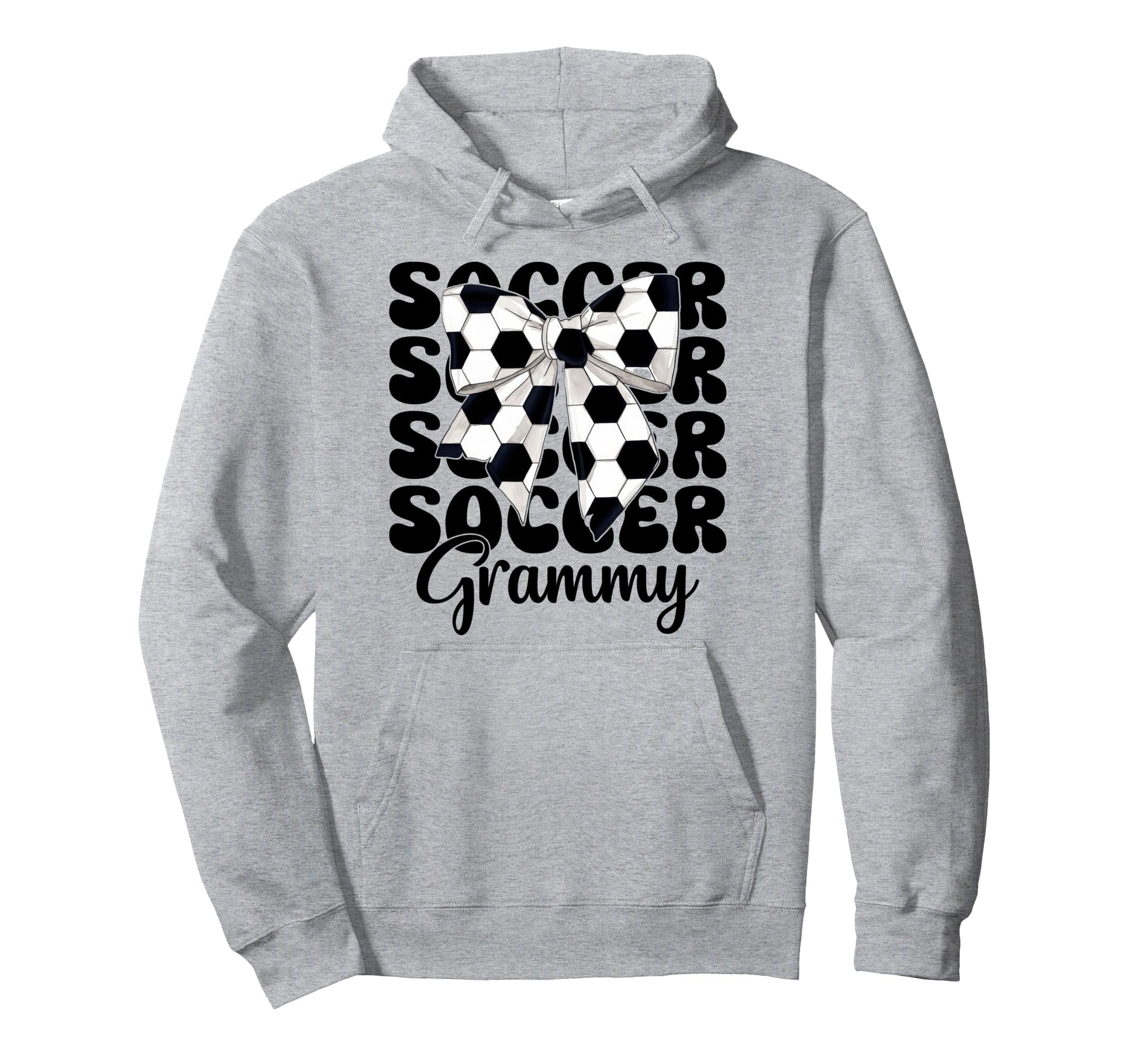 Soccer Grammy Soccer Grandma Nana Coquette Hoodie - Graphic Print Unisex - T-Shirt, Sweatshirt, Hoodie