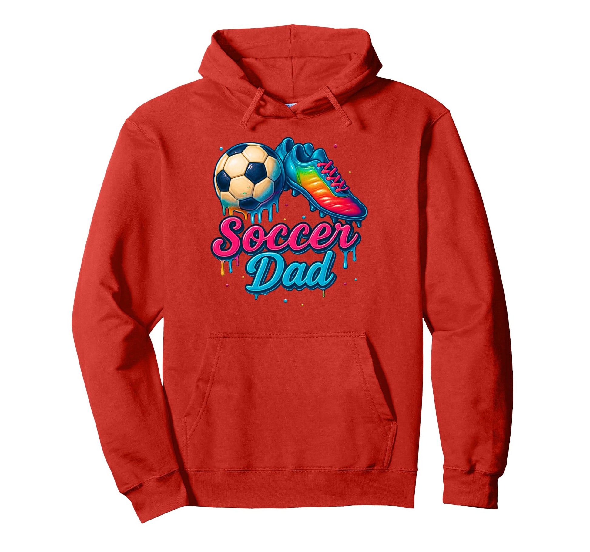 Soccer Dad Daddy Father Happy Fathers Day Hoodie - Unique Graphic Unisex - T-Shirt, Sweatshirt, Hoodie