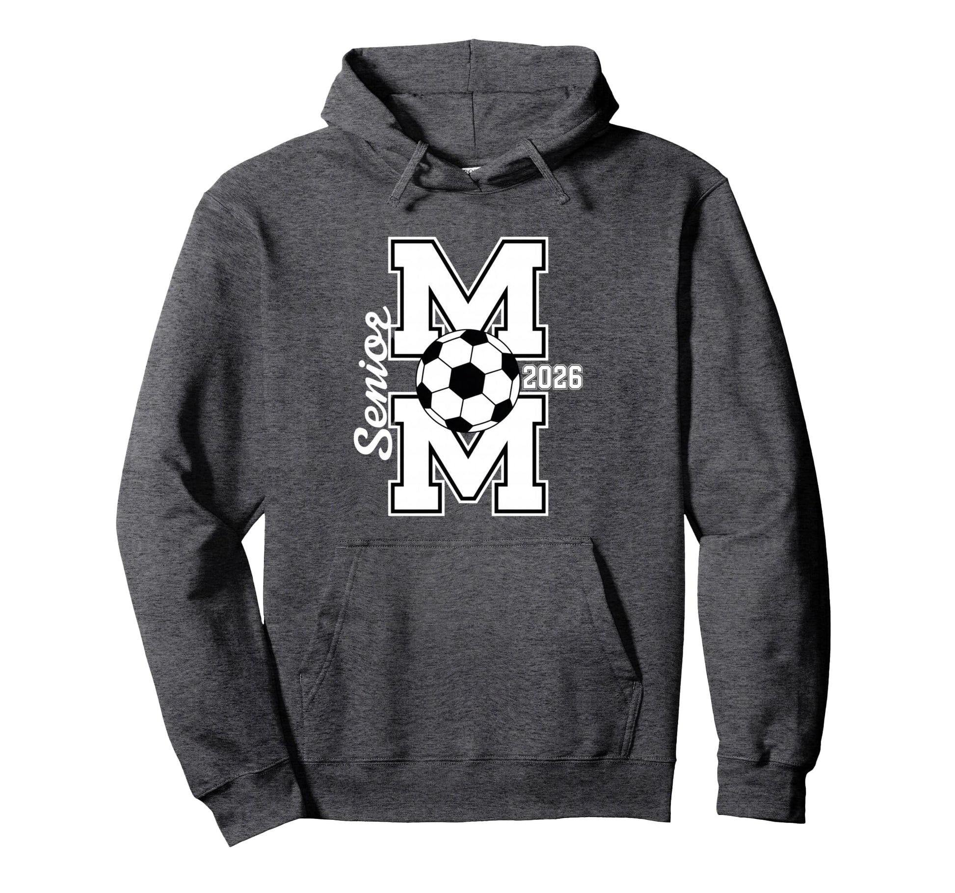 Senior Mom Soccer 2026 Graduate Parent Hoodie - Graphic Print for Adults - T-Shirt, Sweatshirt, Hoodie