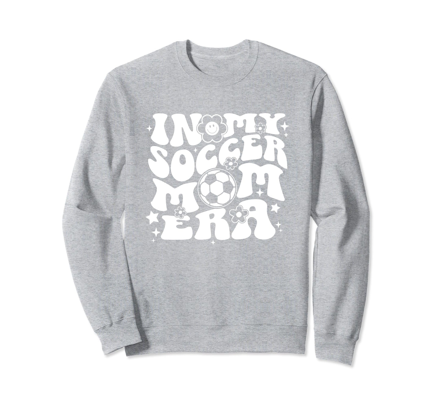 My Soccer Mom Era Groovy Soccer Sweatshirt - Aesthetic Graphic for Adults - T-Shirt, Sweatshirt, Hoodie