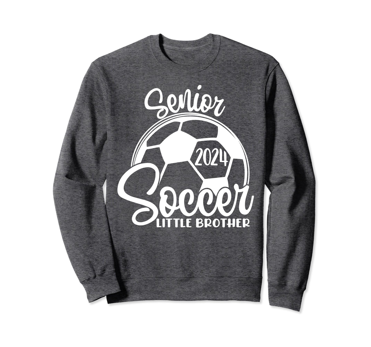 Senior Soccer Little Brother 2024 Sweatshirt - Custom Art Print Unisex - T-Shirt, Sweatshirt, Hoodie