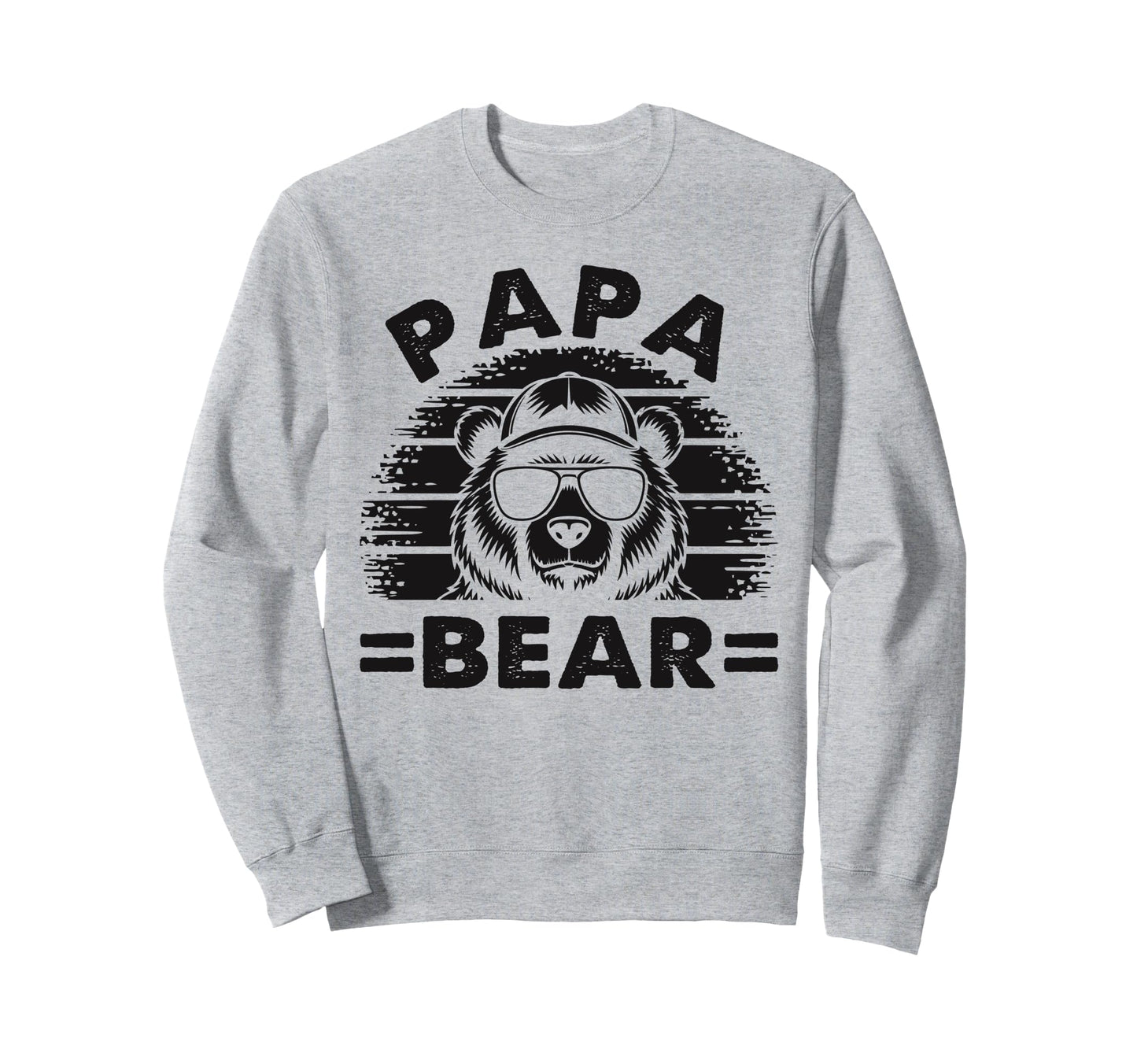 Papa Bear Sunglass Funny Fathers Sweatshirt - Minimalist Print Men Women - T-Shirt, Sweatshirt, Hoodie