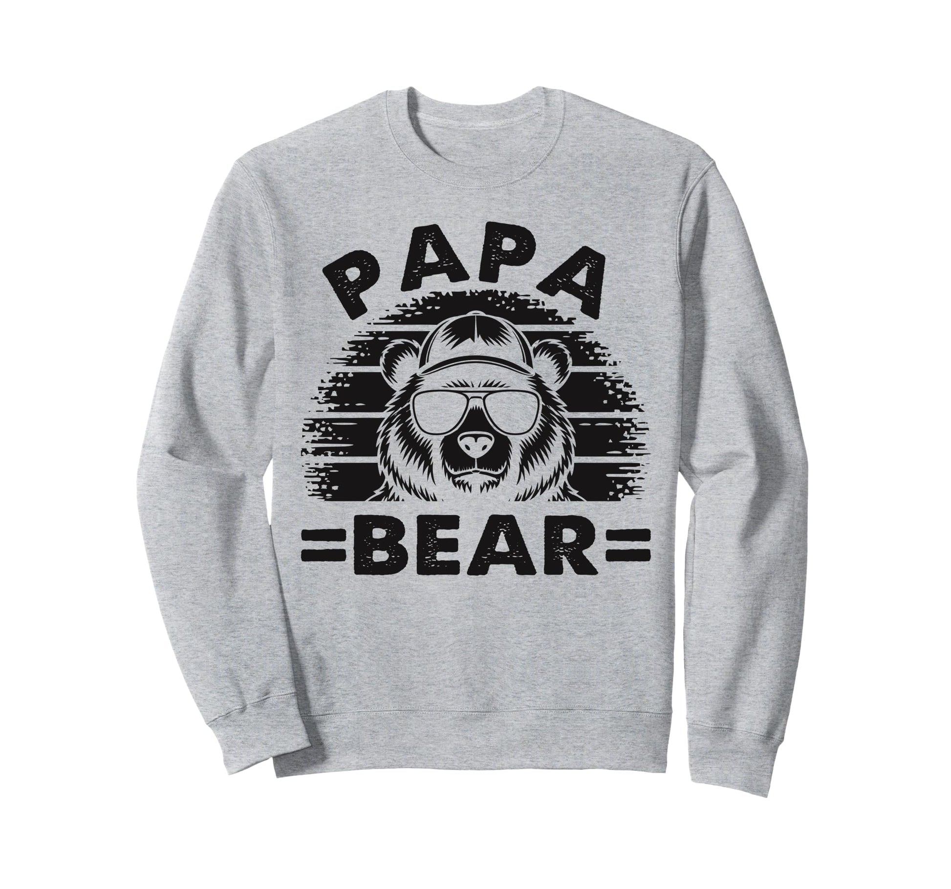 Papa Bear Sunglass Funny Fathers Sweatshirt - Minimalist Print Men Women - T-Shirt, Sweatshirt, Hoodie