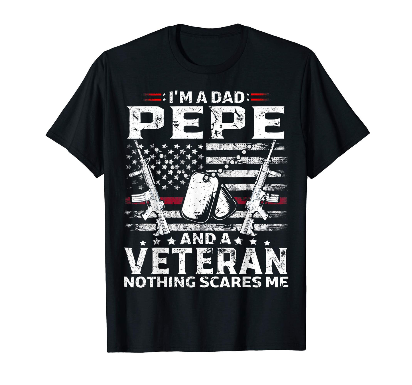 Im Dad Pepe Veteran Fathers Day T-Shirt - Custom Art Print for Adults - T-Shirt, Sweatshirt, Hoodie