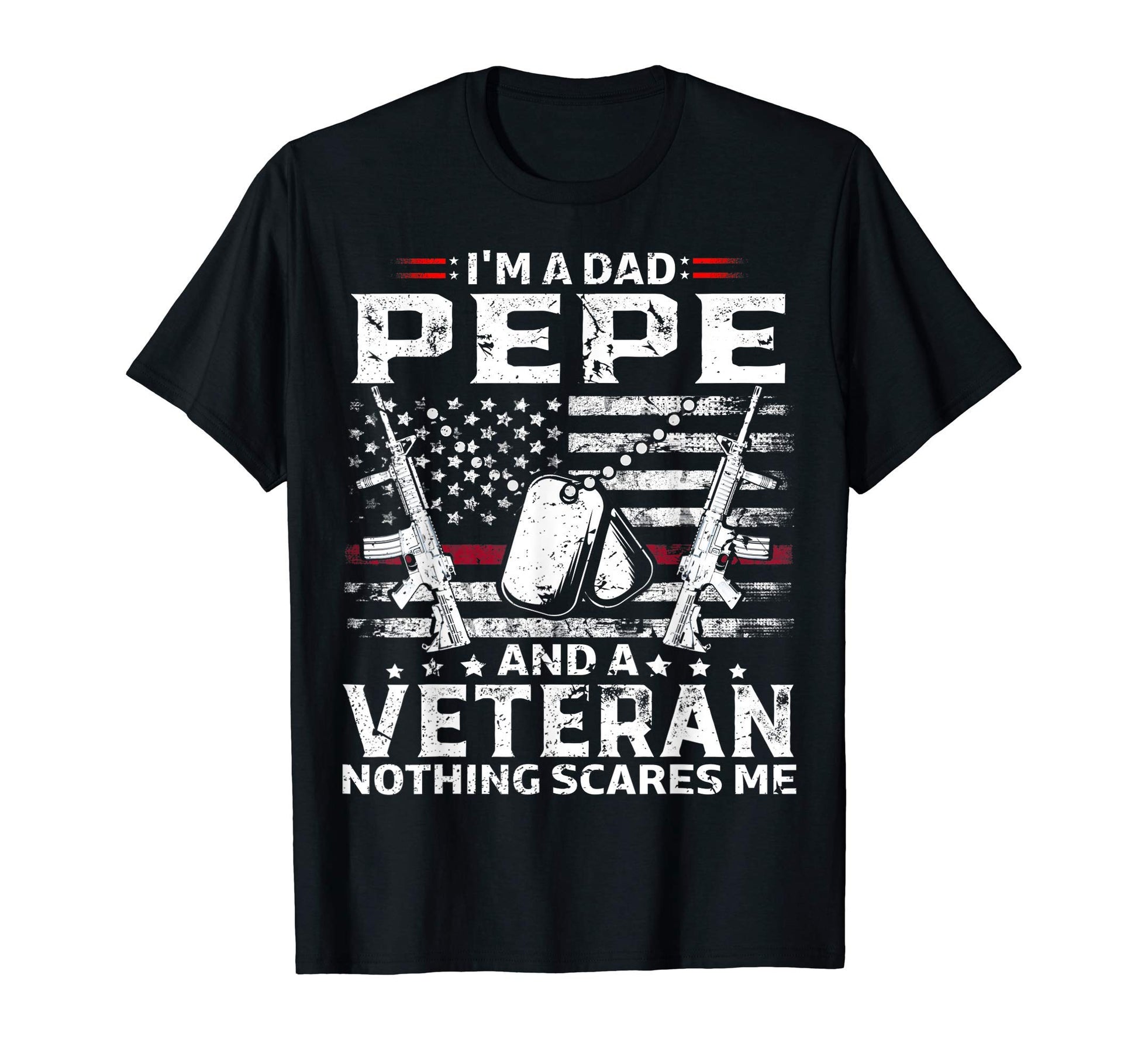 Im Dad Pepe Veteran Fathers Day T-Shirt - Custom Art Print for Adults - T-Shirt, Sweatshirt, Hoodie