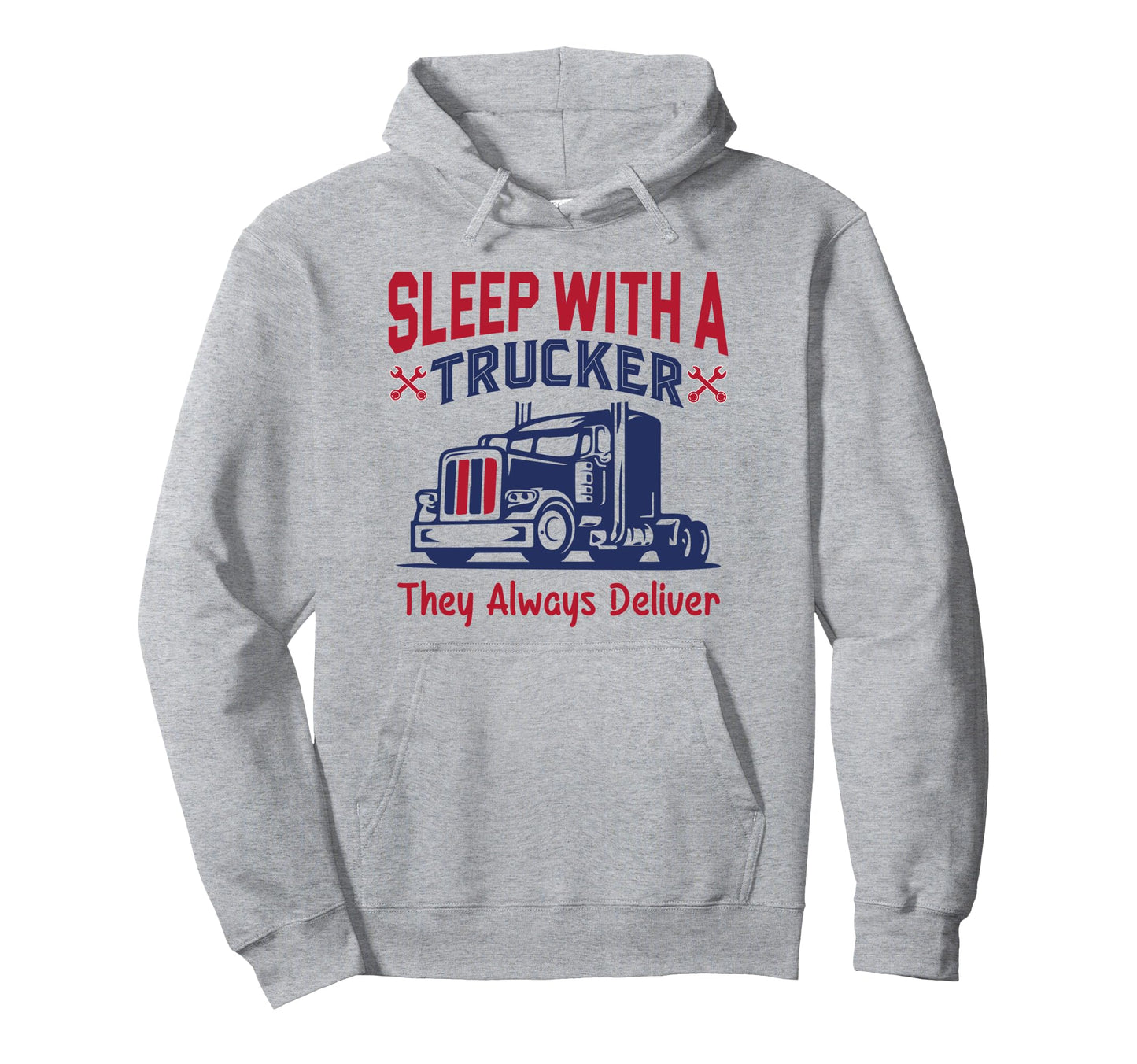 Funny Trucker Dad Birthday From Wife Hoodie - Custom Art Print Men Women - T-Shirt, Sweatshirt, Hoodie
