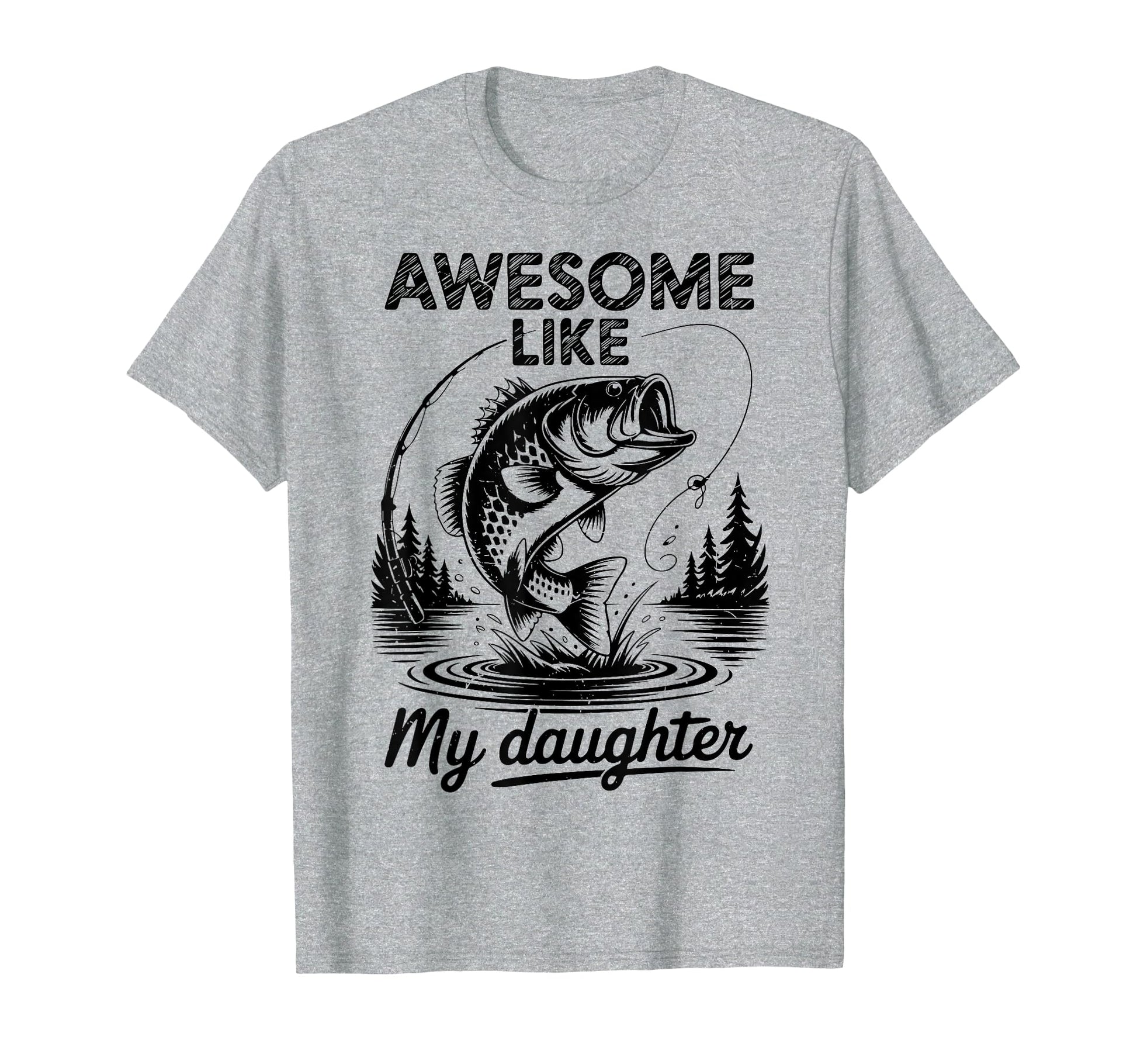 Awesome Like Daughter Bonus Step Dad T-Shirt - Custom Art Print for Adults - T-Shirt, Sweatshirt, Hoodie