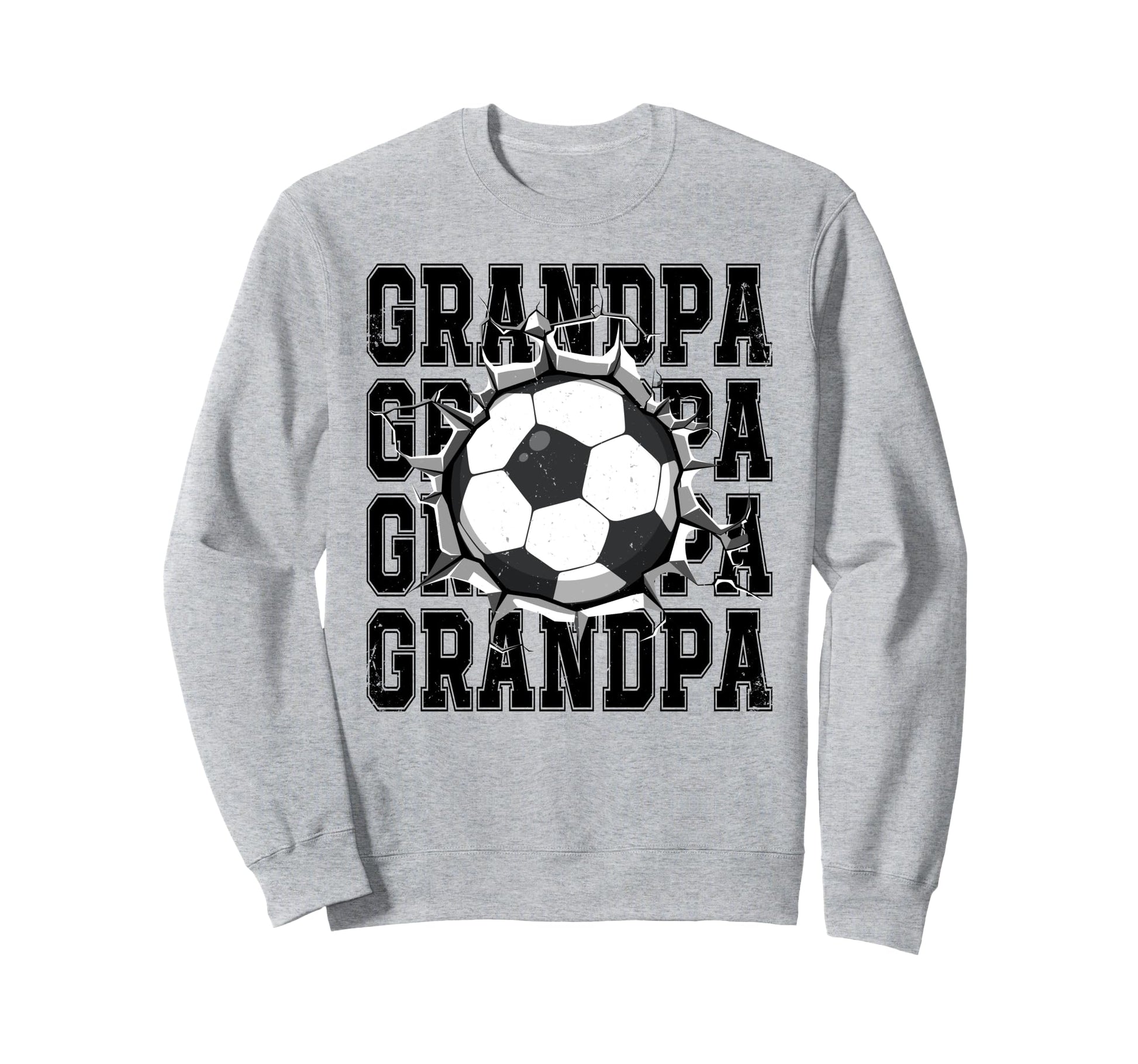 Soccer Grandpa Cracked Wall Sweatshirt - Casual Everyday Wear for Adults - T-Shirt, Sweatshirt, Hoodie