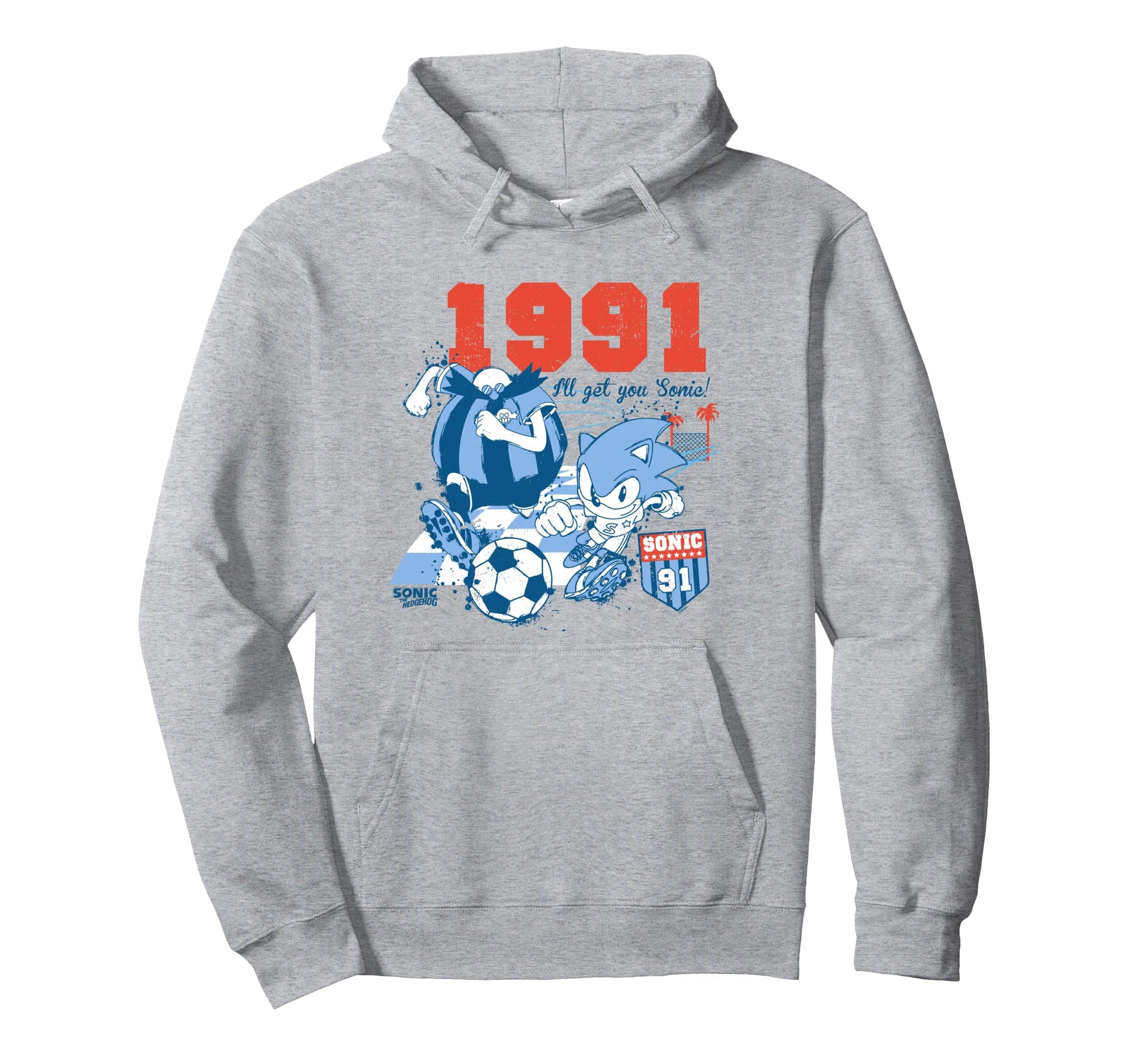 Sonic Hedgehog Americana Sonic Vs Hoodie - Aesthetic Graphic Men Women - T-Shirt, Sweatshirt, Hoodie