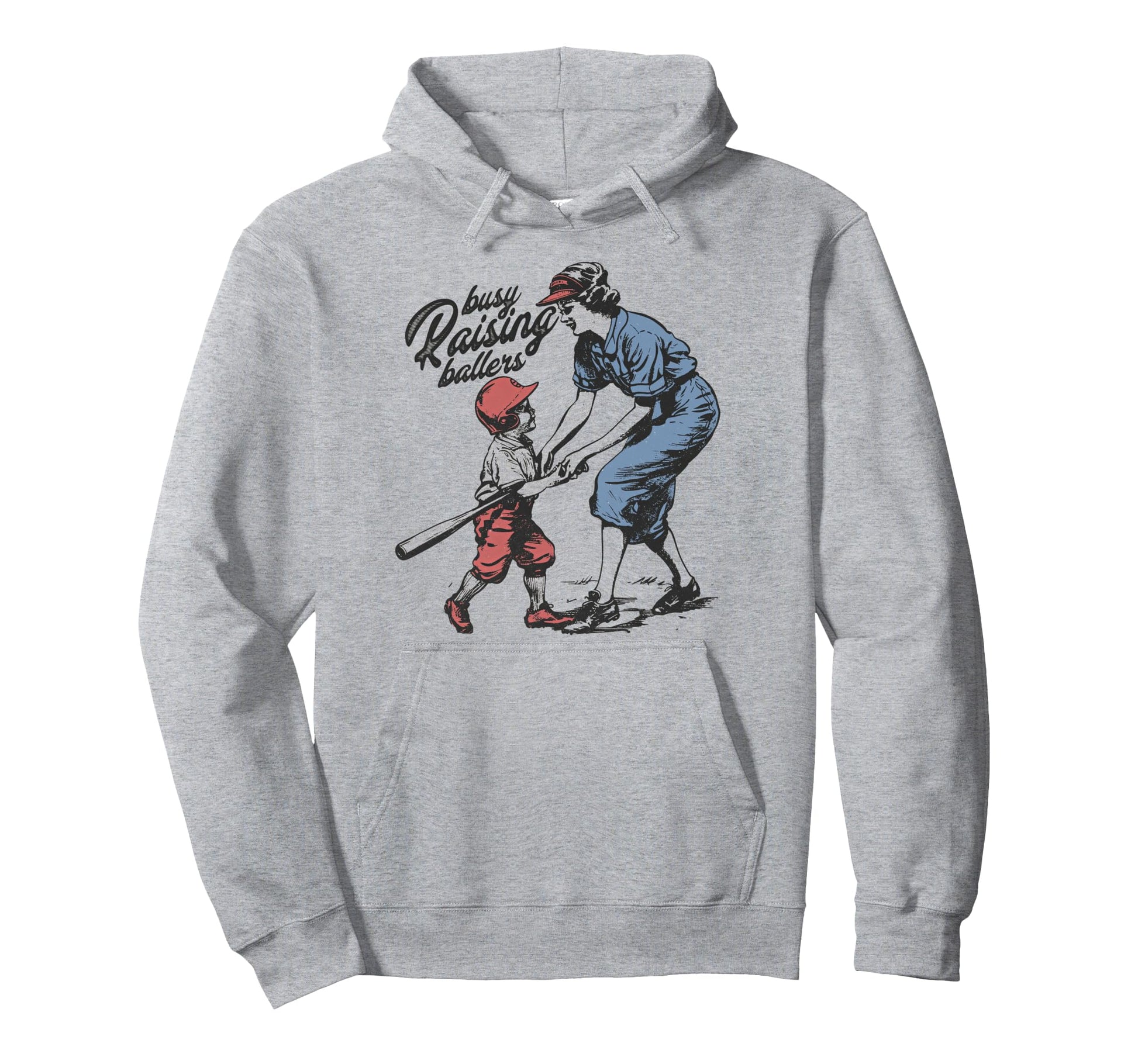 Busy Raising Ballers Baseball Mom Coach Hoodie - Unique Graphic Unisex - T-Shirt, Sweatshirt, Hoodie