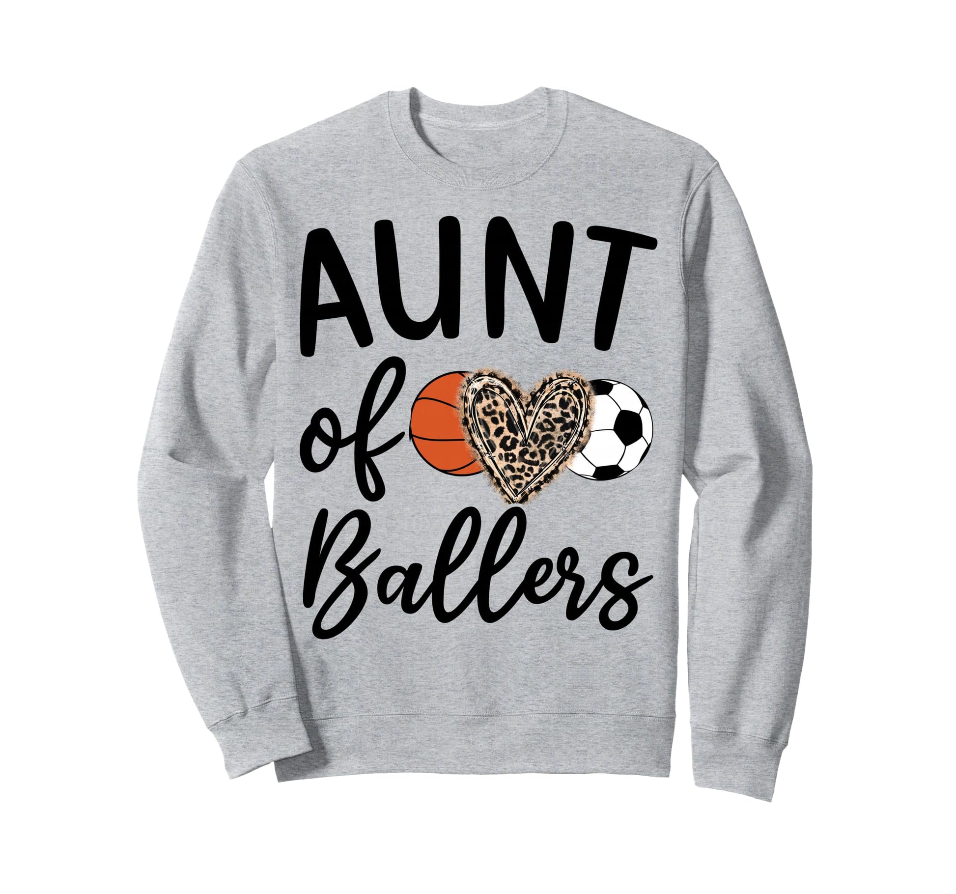 Aunt Ballers Aunt Both Sweatshirt - Trendy Graphic for Adults - T-Shirt, Sweatshirt, Hoodie