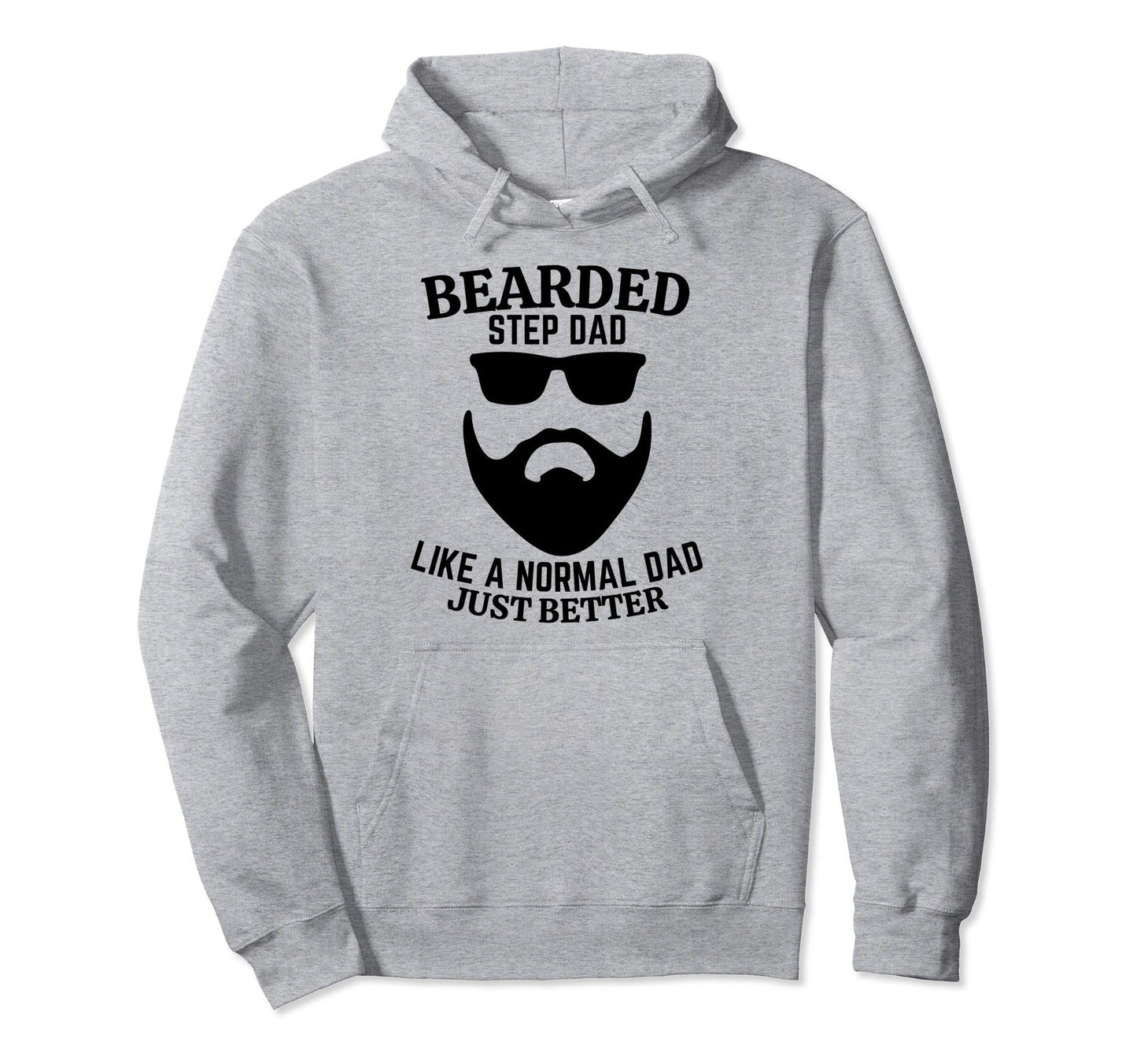 Bearded Dad Mens Beard Funny Super Step Hoodie - Custom Art Print Unisex - T-Shirt, Sweatshirt, Hoodie