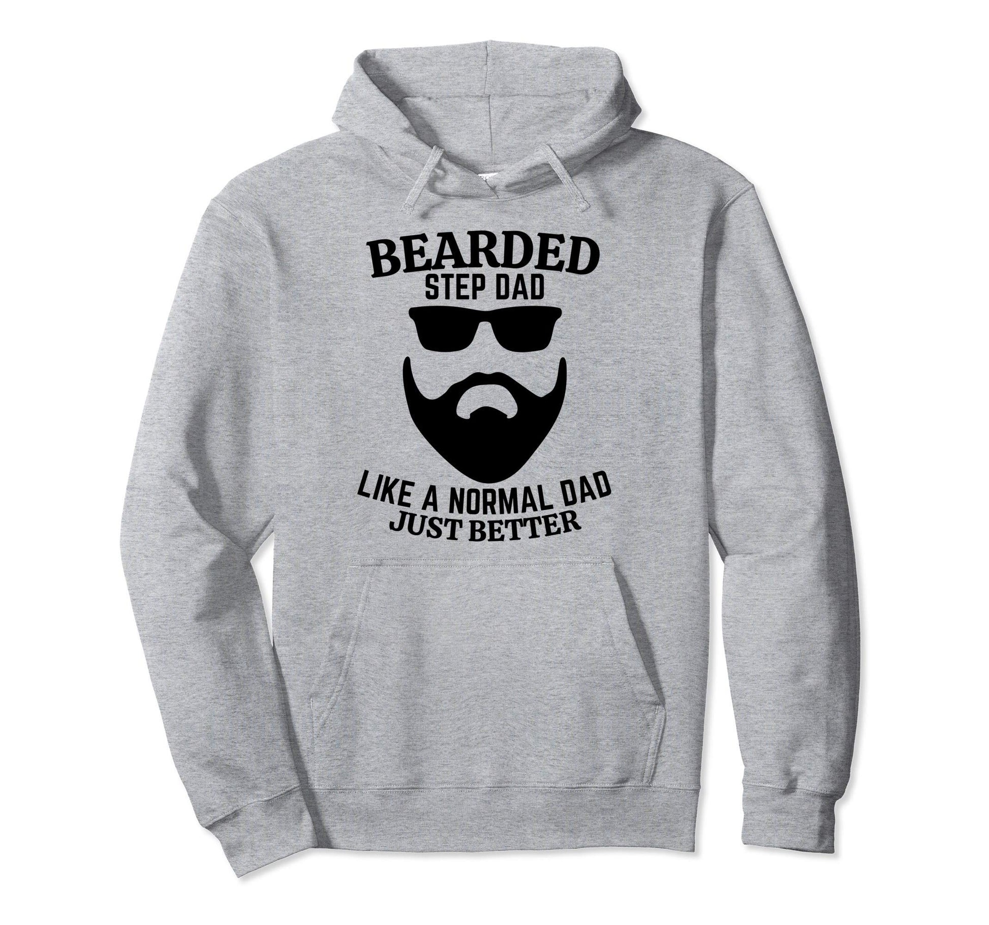 Bearded Dad Mens Beard Funny Super Step Hoodie - Custom Art Print Unisex - T-Shirt, Sweatshirt, Hoodie