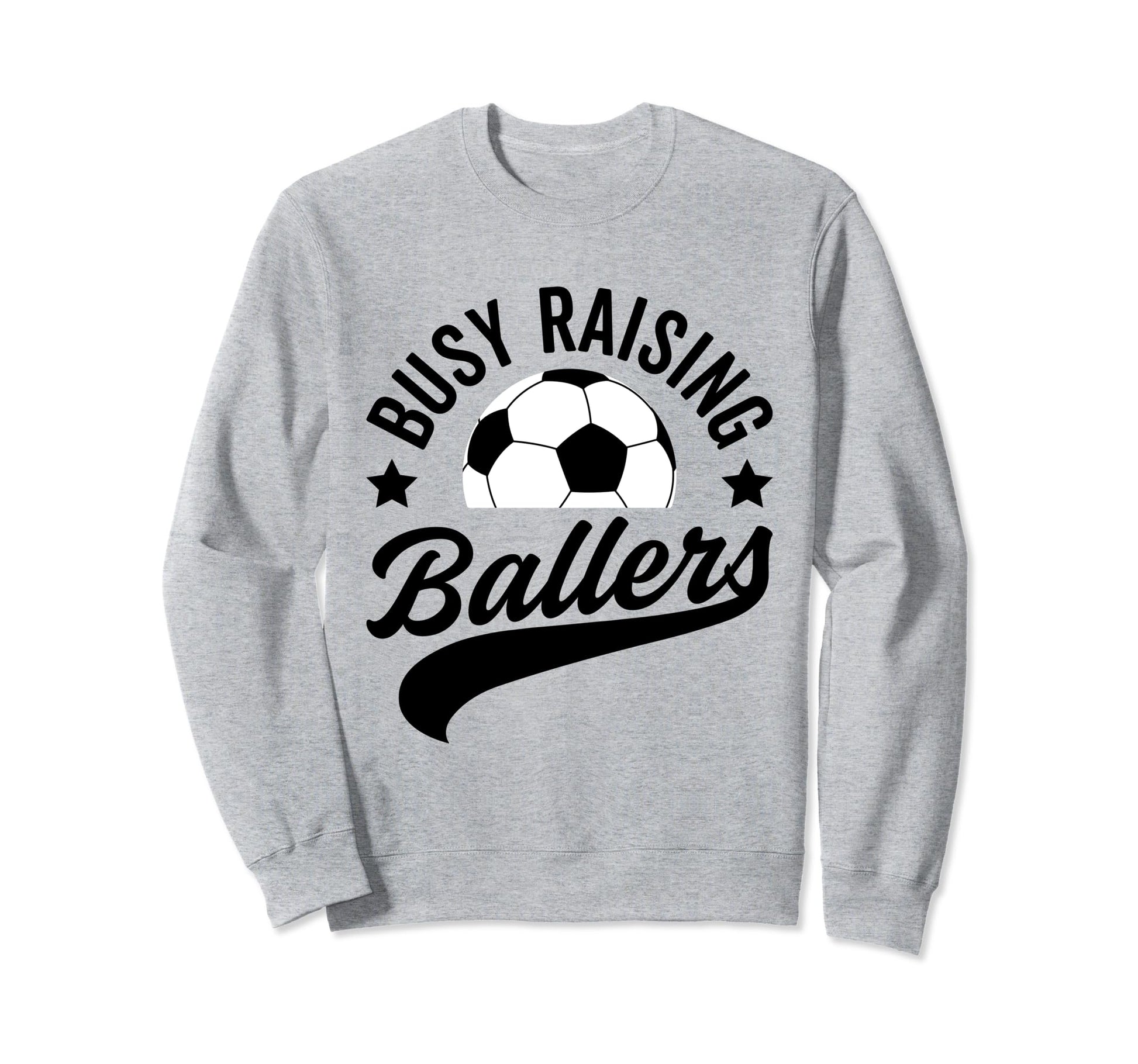 Busy Raising Ballers Soccer Cheer Mom Sweatshirt - Custom Art Print Unisex - T-Shirt, Sweatshirt, Hoodie