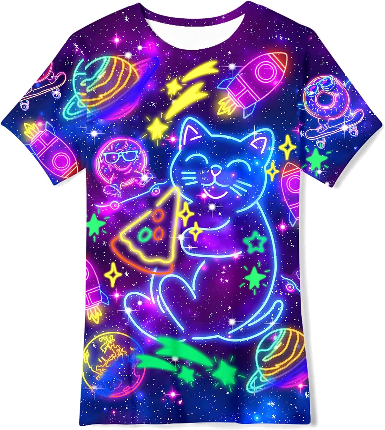 Kids Funny Graphic Polyester Colorful T Shirt for Boys Girls Size 4-14 Unisex T-shirt, Sweatshirt, Hoodie, Long Sleeve Tee - T-Shirt, Sweatshirt, Hoodie