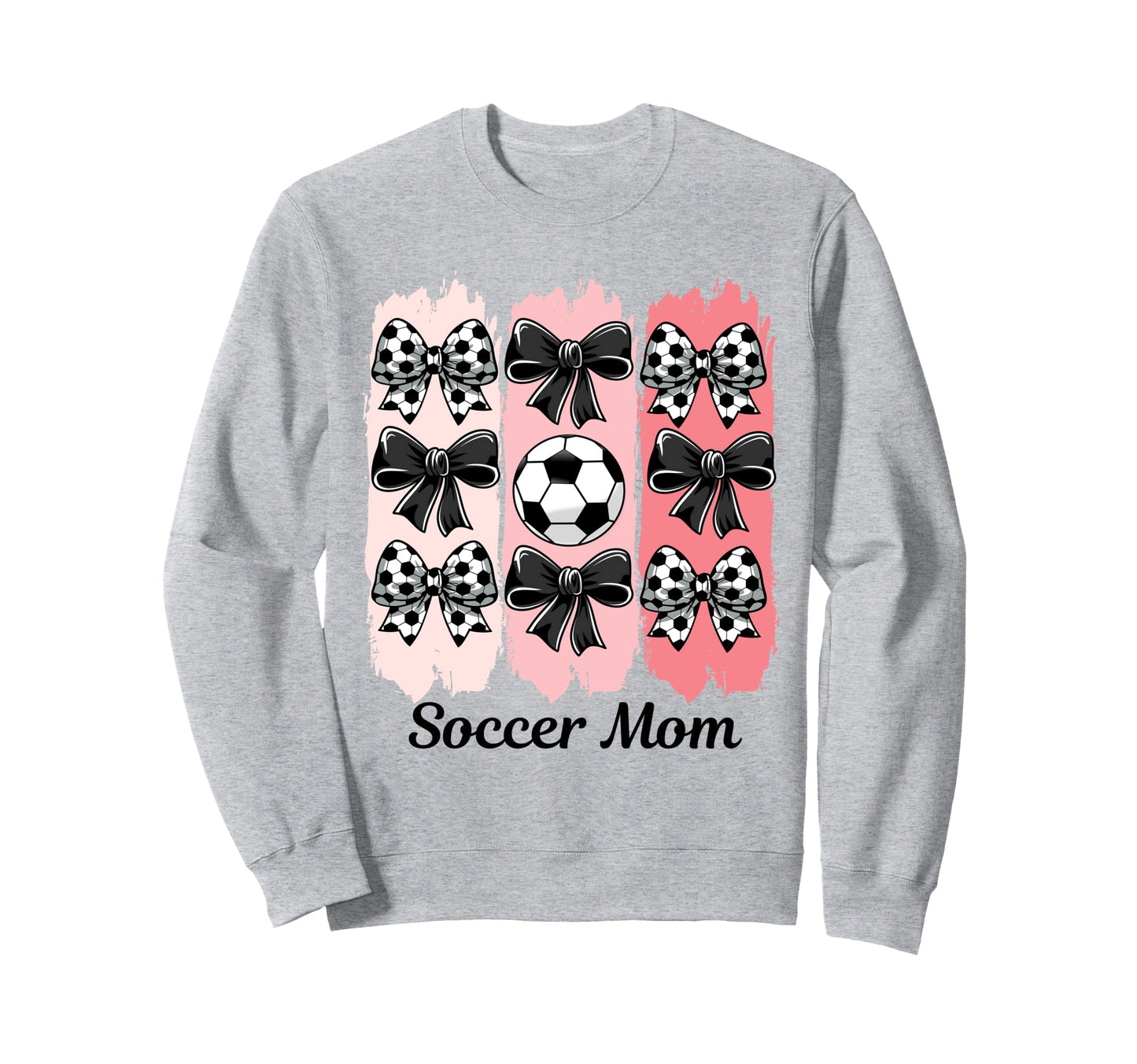 Soccer Mom Coquette Bow Soccer Sweatshirt - Fun Novelty Design for Adults - T-Shirt, Sweatshirt, Hoodie