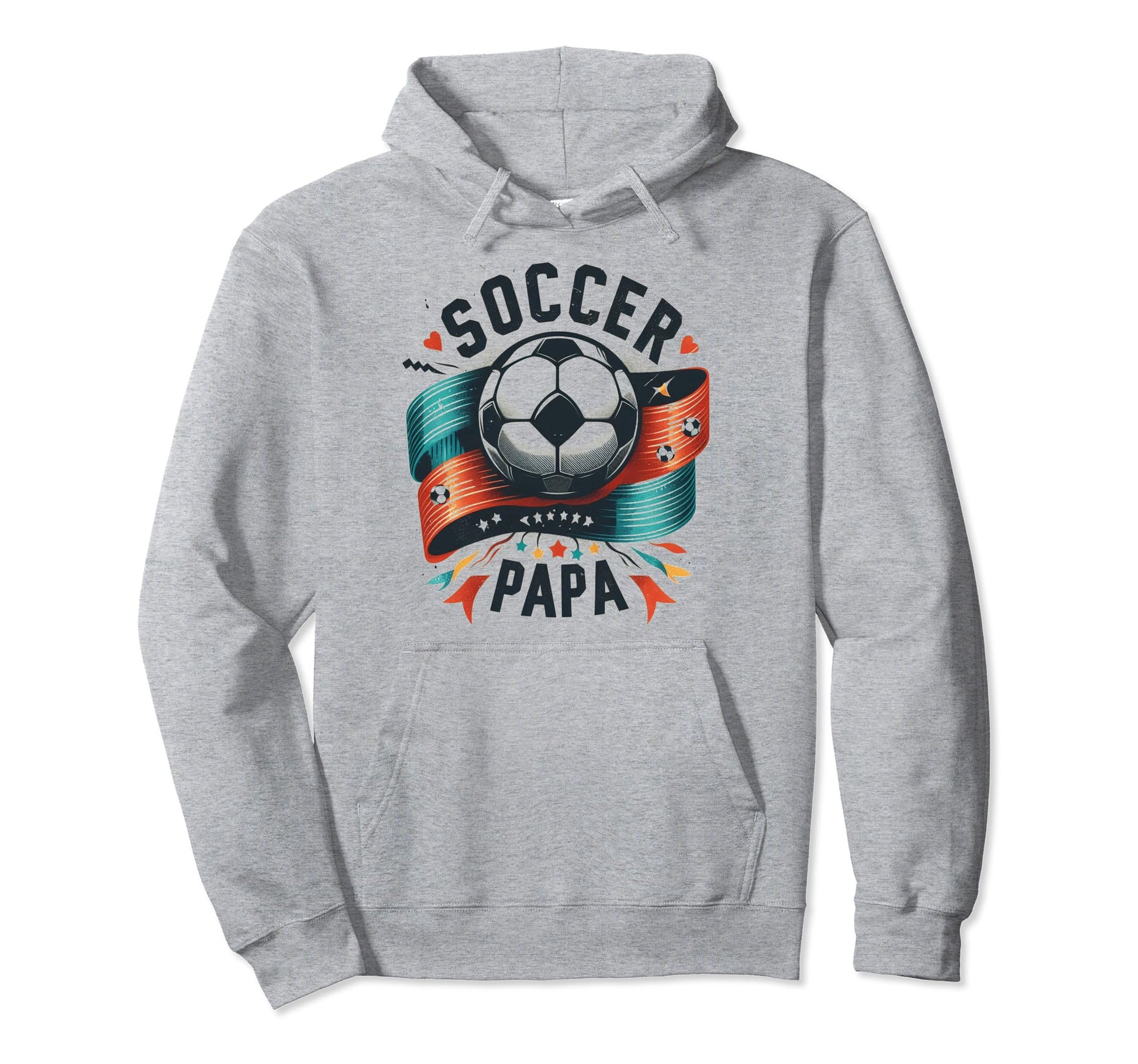 Soccer Papa Family Matching Dad Hoodie - Aesthetic Graphic Men Women - T-Shirt, Sweatshirt, Hoodie