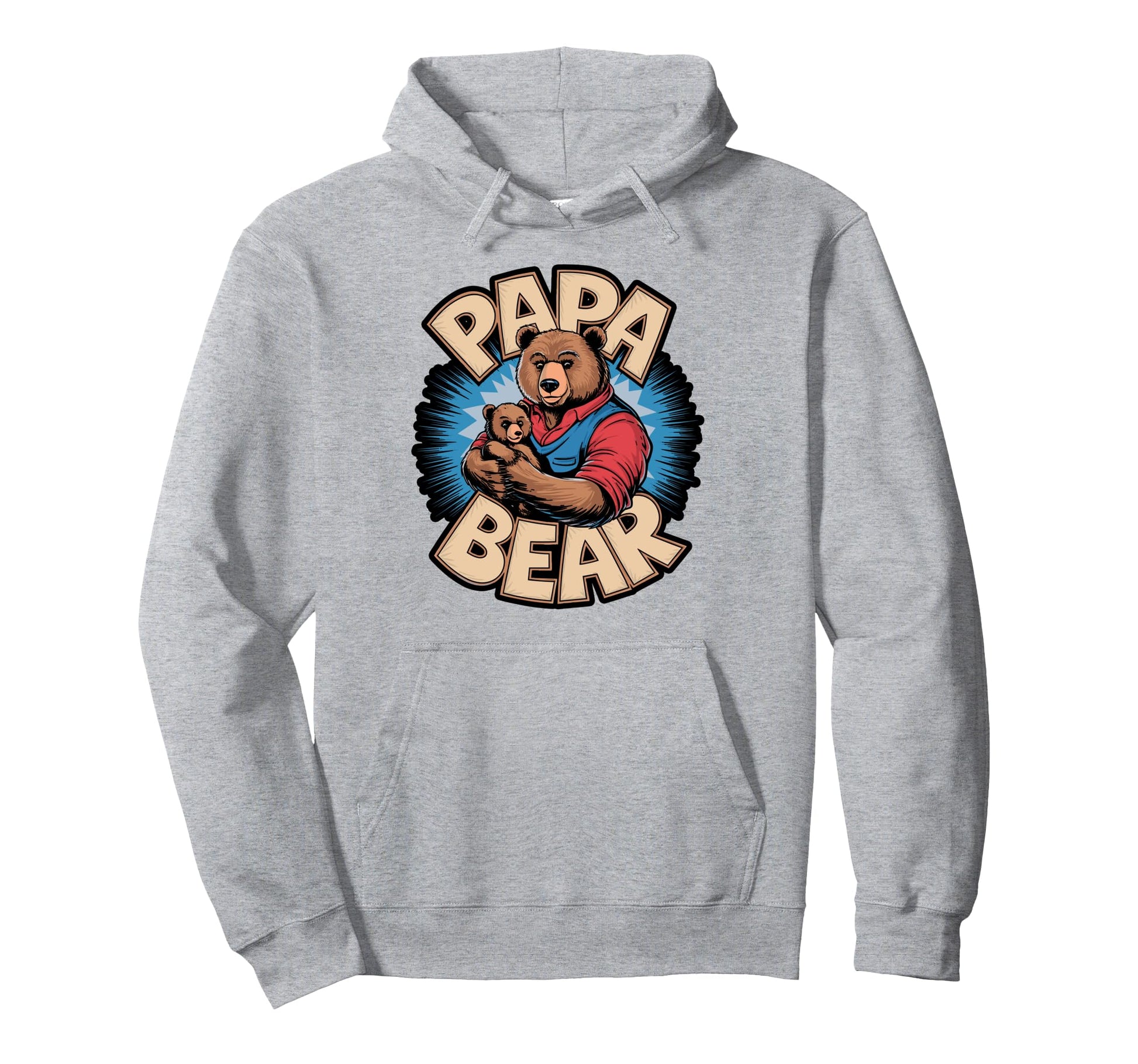Papa Bear Holding Hands Cubs Hoodie - Trendy Graphic Unisex - T-Shirt, Sweatshirt, Hoodie
