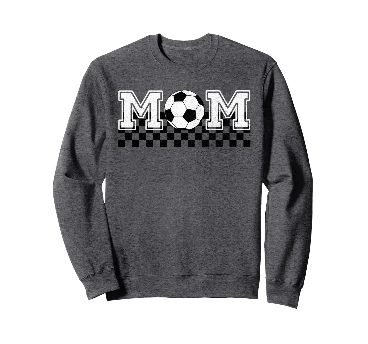 Soccer Mom Soccer Mama Checkered Sweatshirt - Custom Art Print Men Women - T-Shirt, Sweatshirt, Hoodie