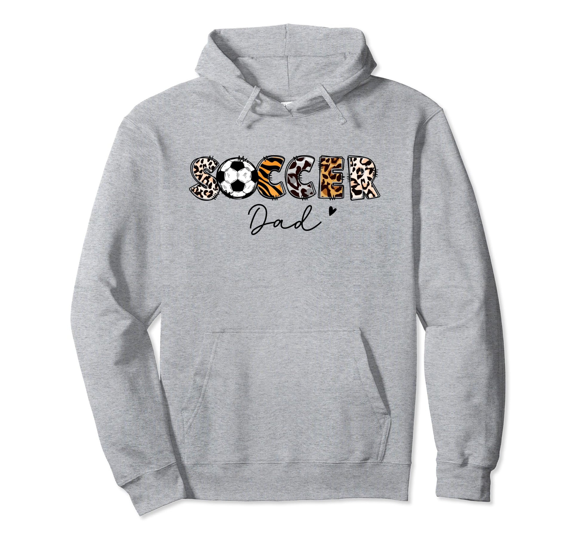 Soccer Dad Leopard Soccer Player Fathers Hoodie - Custom Art Print Unisex - T-Shirt, Sweatshirt, Hoodie