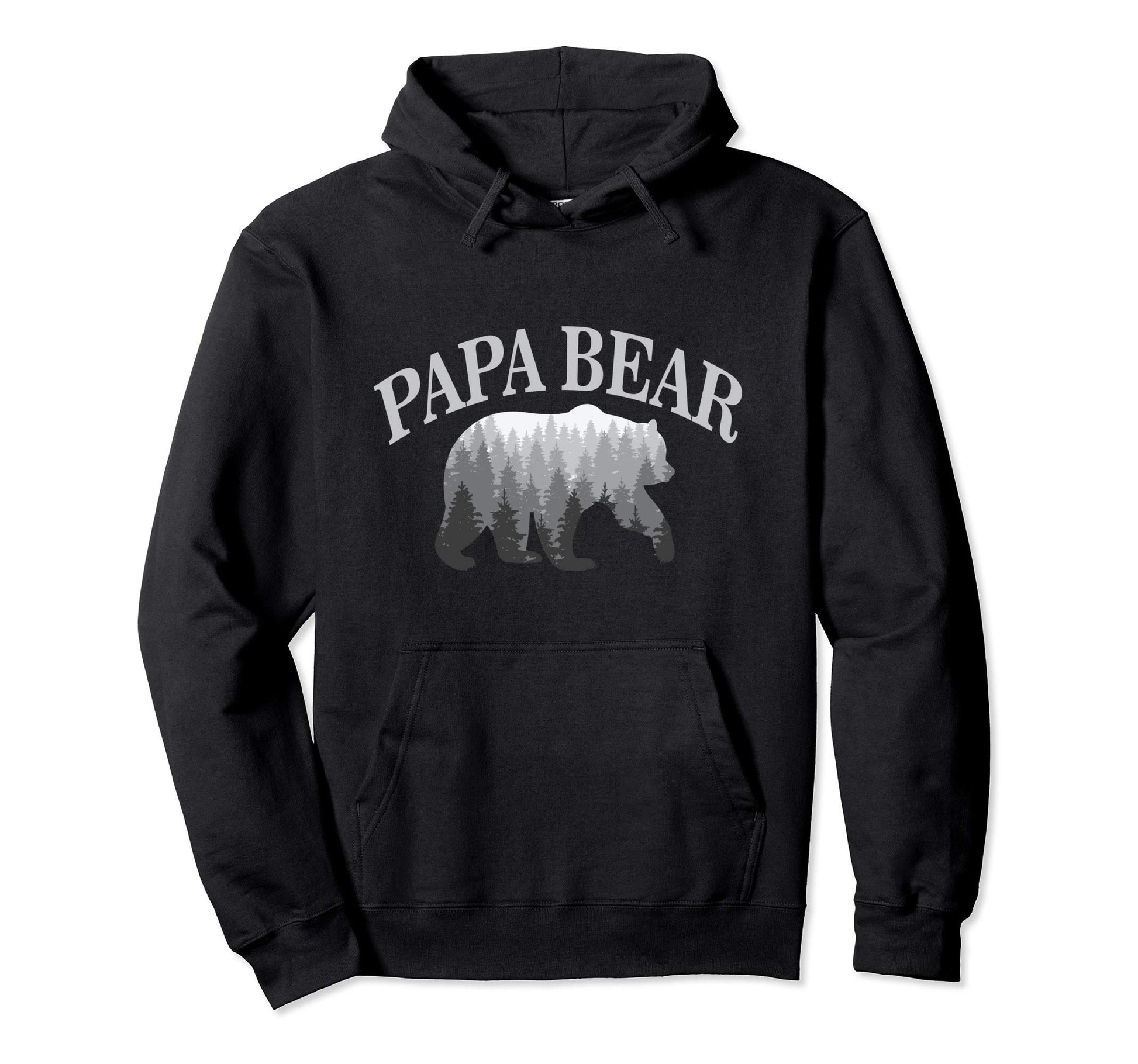 Papa Bear Dad Fathers Day Husband Gift Hoodie - Graphic Print Unisex - T-Shirt, Sweatshirt, Hoodie