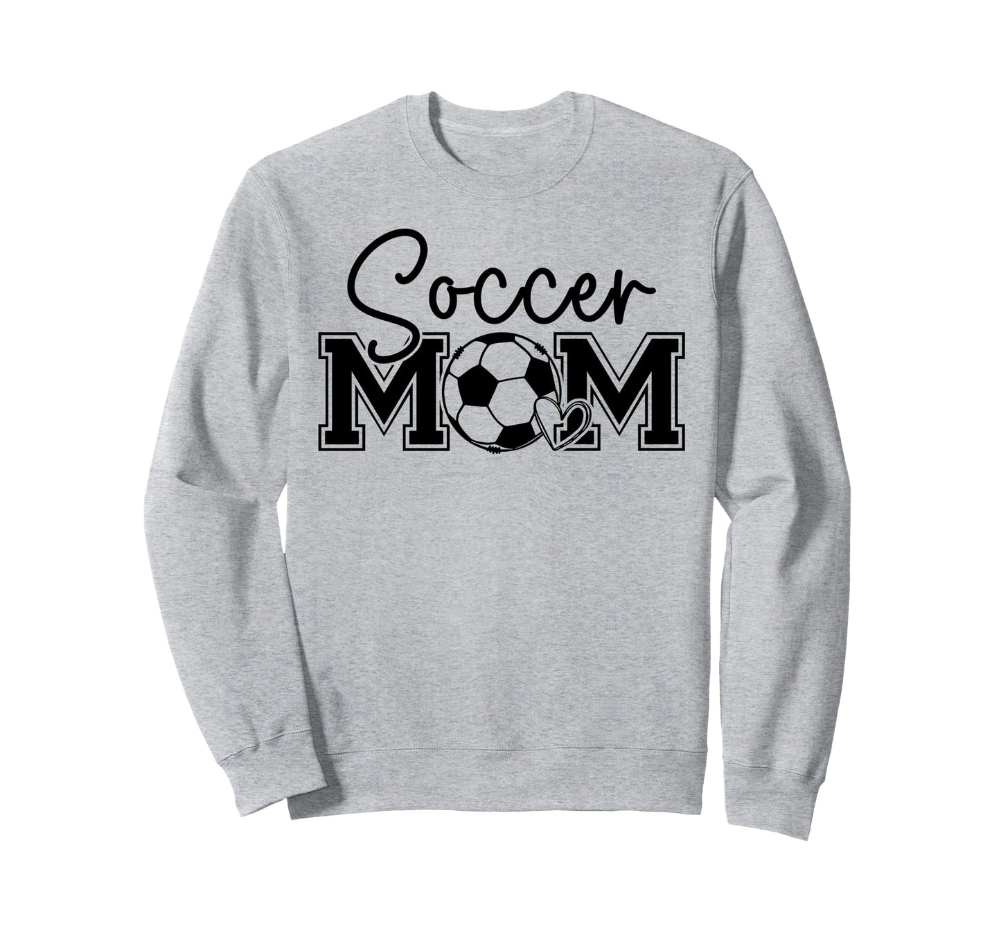 Soccer Mom Heart Game Day Vibes Sweatshirt - Minimalist Print for Adults - T-Shirt, Sweatshirt, Hoodie
