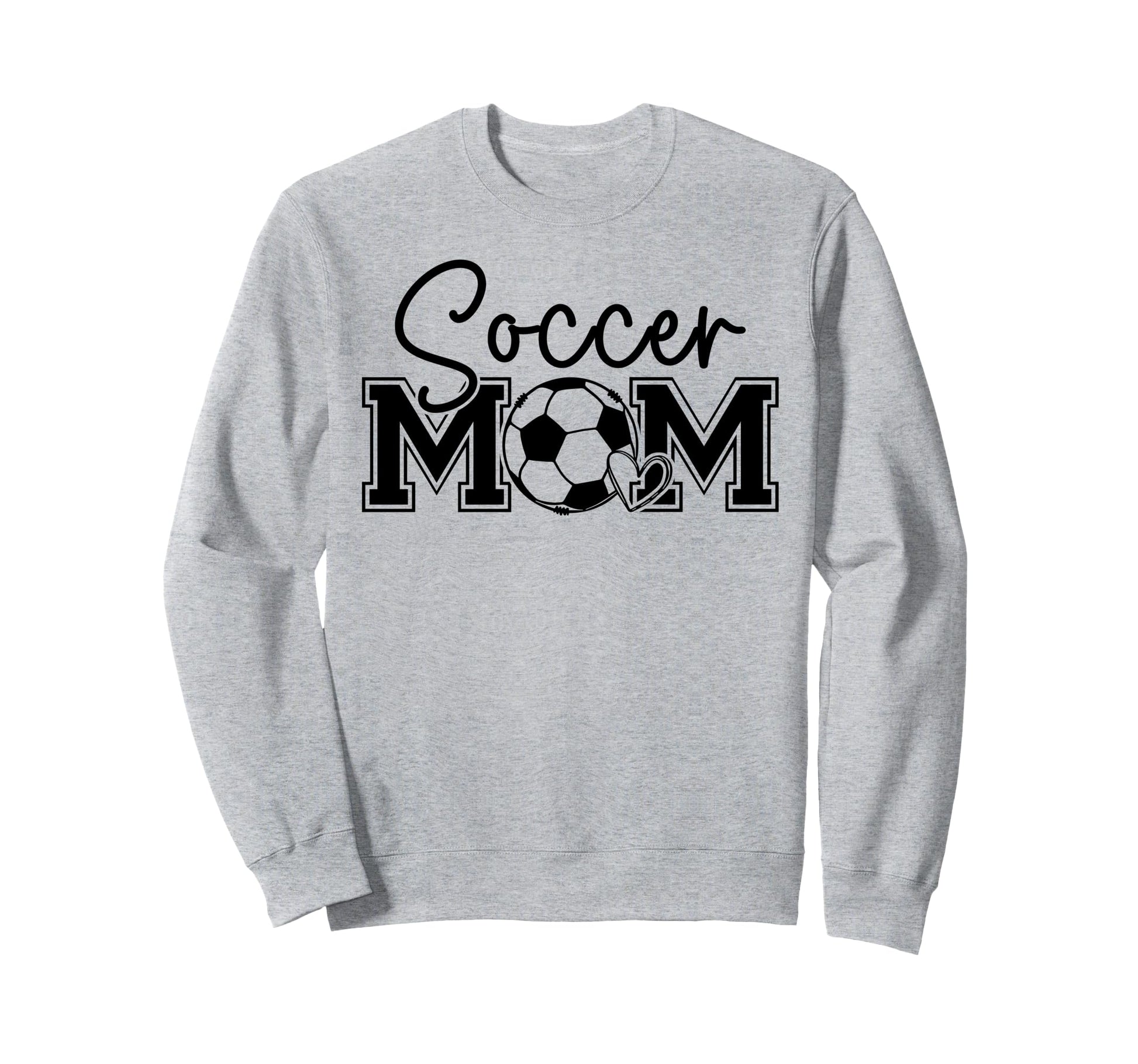 Soccer Mom Heart Game Day Vibes Sweatshirt - Minimalist Print for Adults - T-Shirt, Sweatshirt, Hoodie