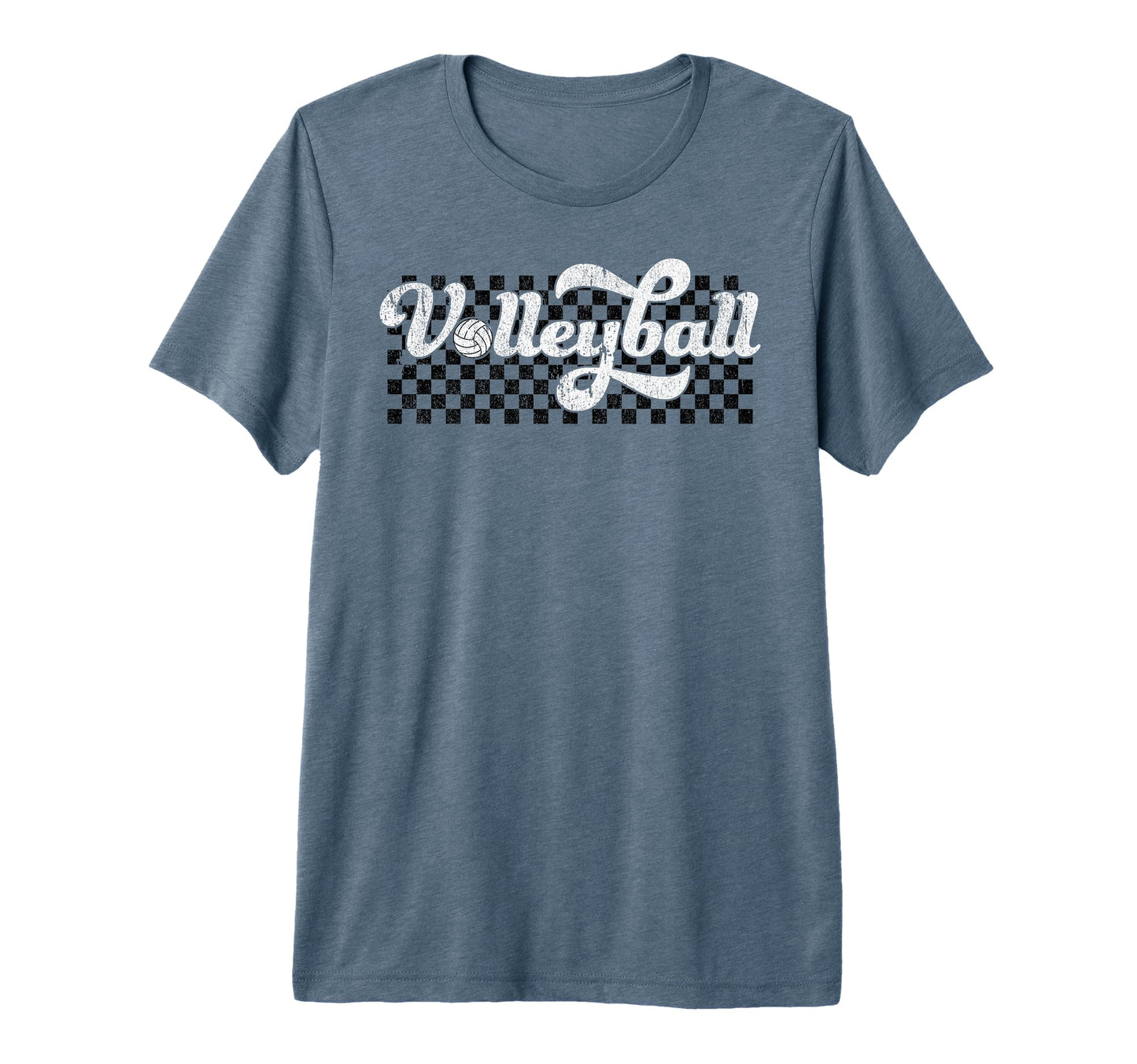 Volleyball Mom Dad Mama Family Checkered T-Shirt - Custom Art Print Unisex - T-Shirt, Sweatshirt, Hoodie