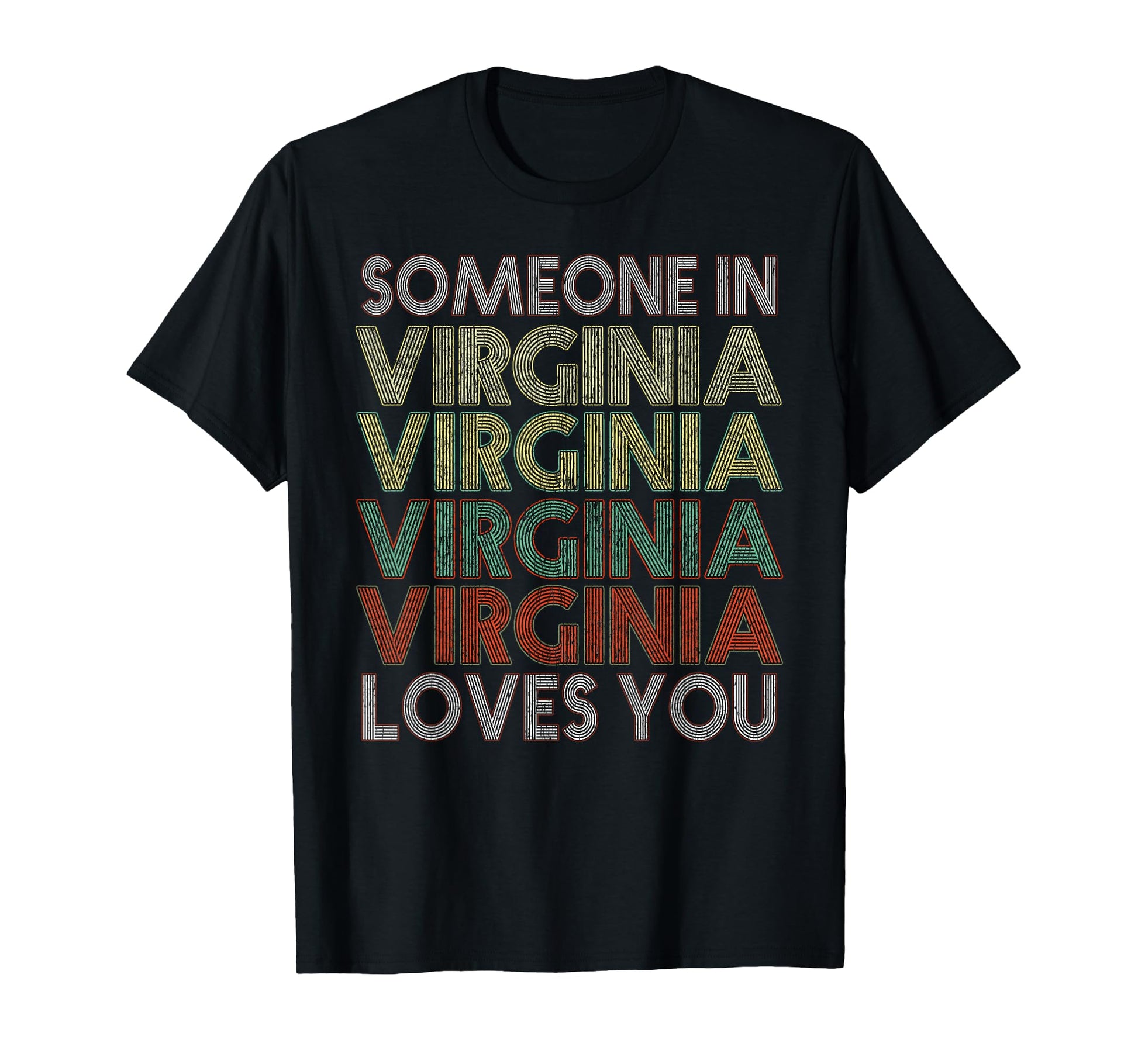 Someone Virginia Loves You State T-Shirt - Minimalist Print for Adults - T-Shirt, Sweatshirt, Hoodie
