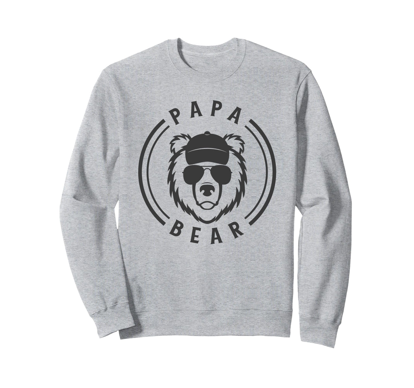 Papa Bear Sunglasses Fun Daddy Fathers Sweatshirt - Trendy Graphic Unisex - T-Shirt, Sweatshirt, Hoodie