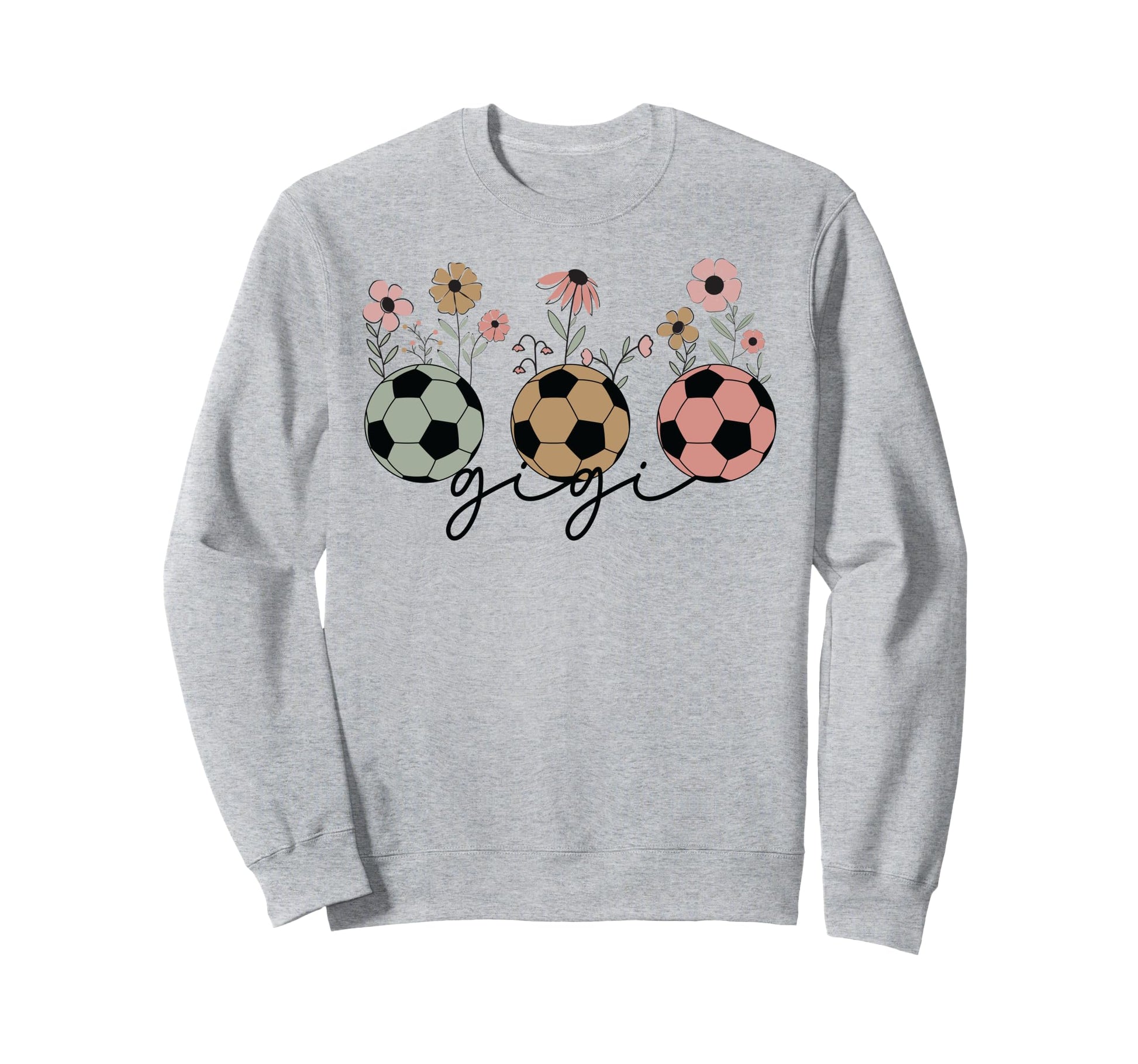 Soccer Gigi Grandma Wildflower Floral Sweatshirt - Custom Art Print Unisex - T-Shirt, Sweatshirt, Hoodie