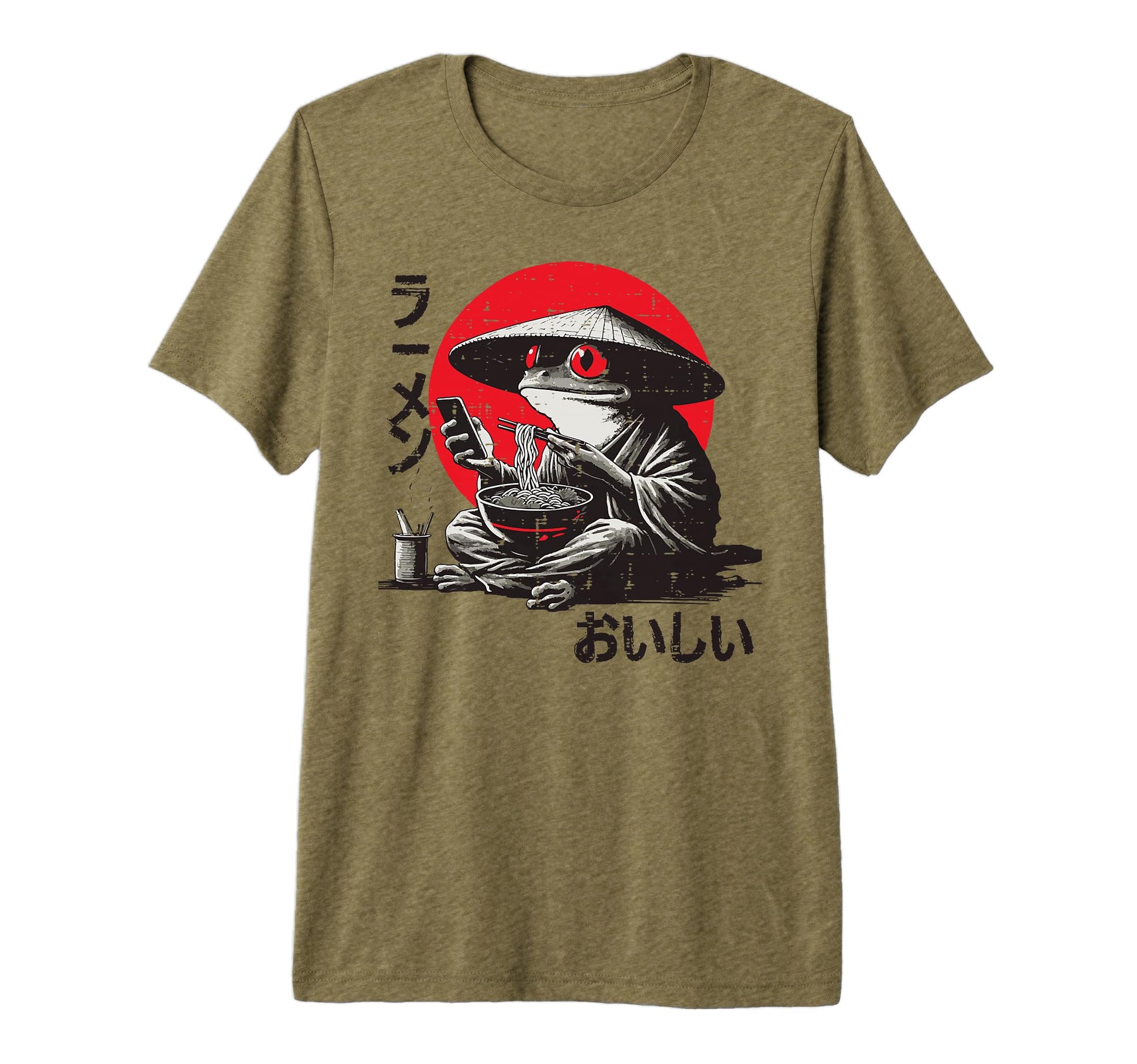 Ink Frog Ninja Cellphone Ramen T-Shirt - Minimalist Print Men Women - T-Shirt, Sweatshirt, Hoodie