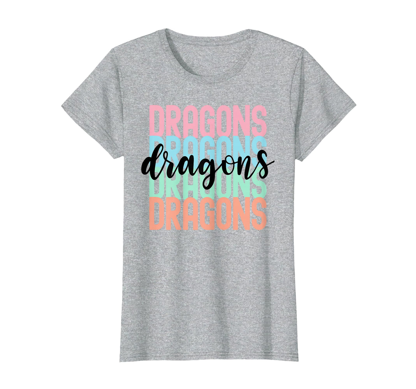 Dragons Team Mascot School Spirit T-Shirt - Minimalist Print Men Women - T-Shirt, Sweatshirt, Hoodie