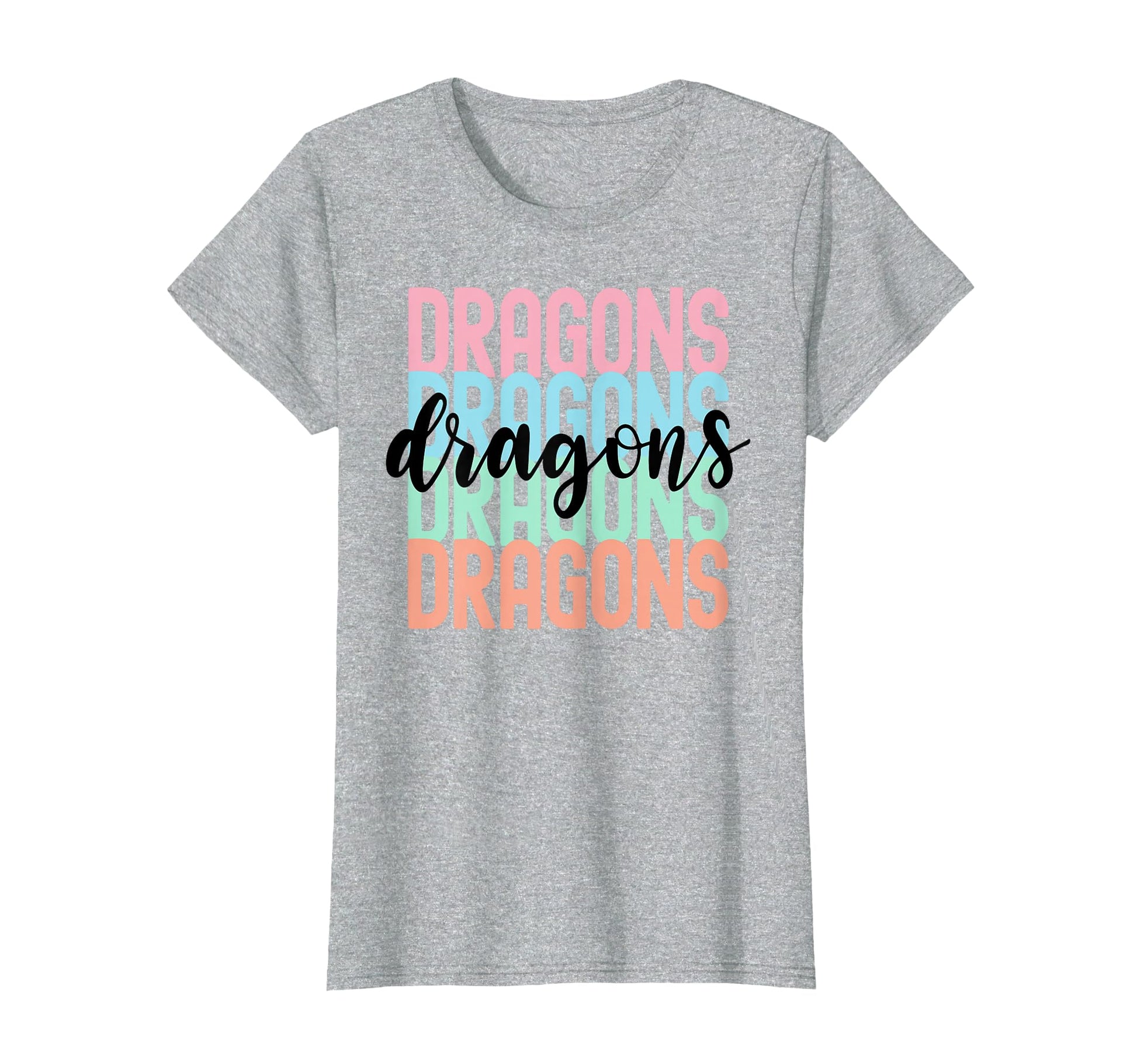 Dragons Team Mascot School Spirit T-Shirt - Minimalist Print Men Women - T-Shirt, Sweatshirt, Hoodie