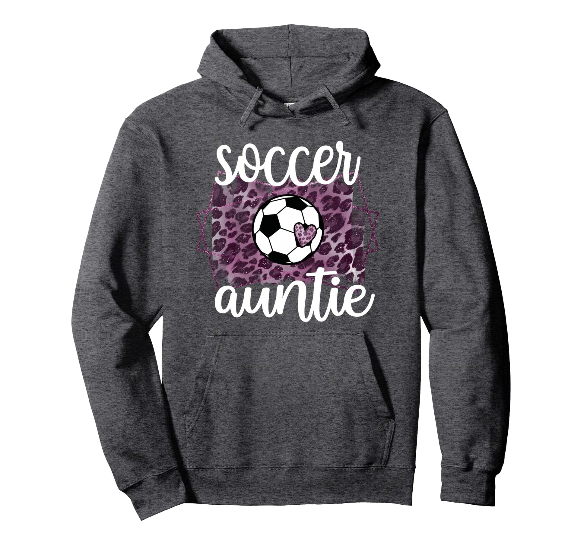 Soccer Auntie Proud Aunt Soccer Player Hoodie - Minimalist Print Men Women - T-Shirt, Sweatshirt, Hoodie