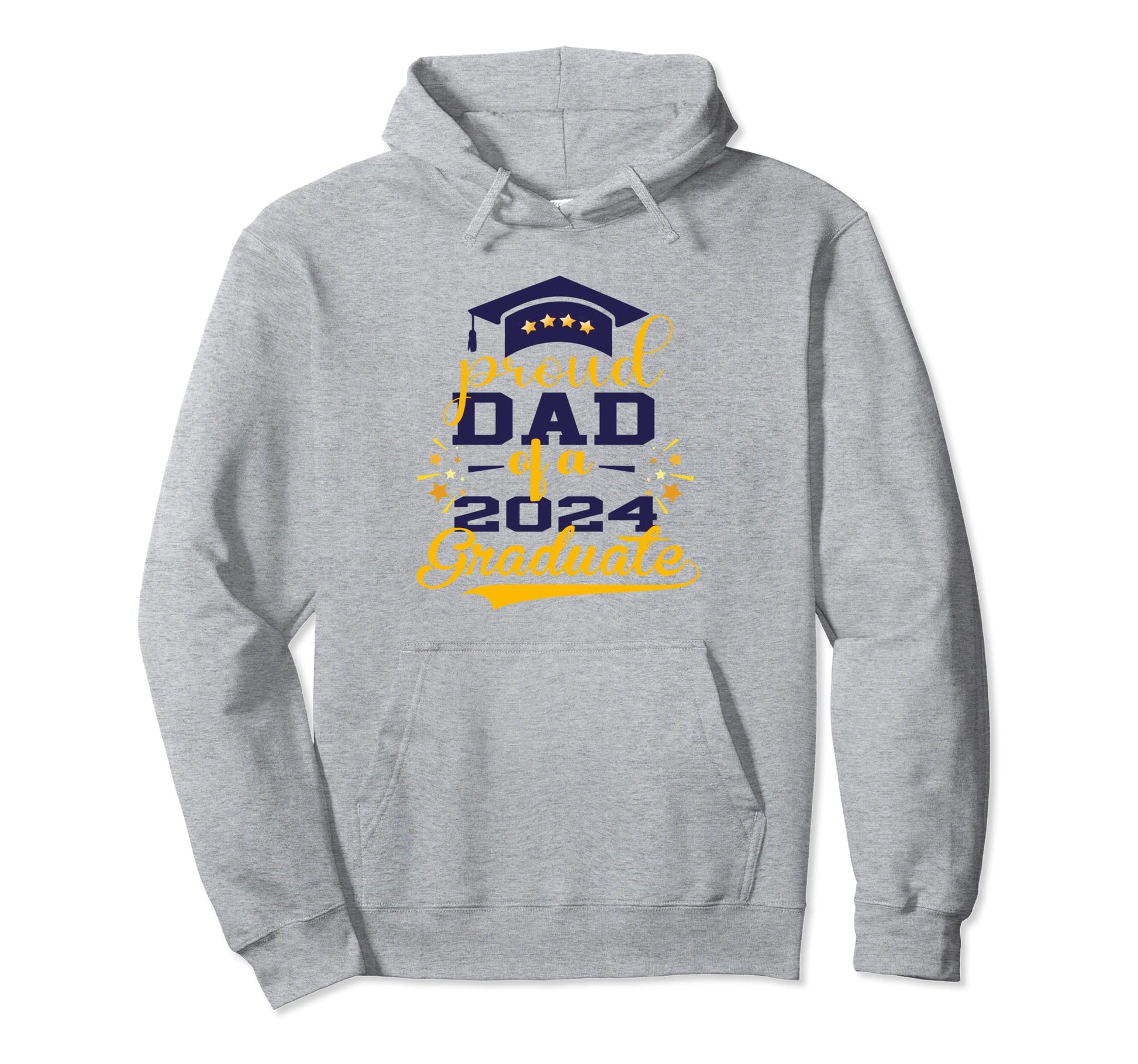 Proud Dad Class 2024 Graduate Dad Senior Hoodie - Unique Graphic Men Women - T-Shirt, Sweatshirt, Hoodie